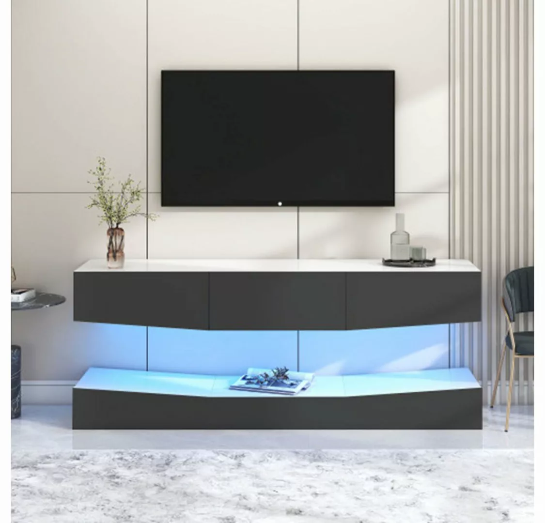 XDeer TV-Schrank TV Board Hängend,TV Stand TV Schank mit LED-Beleuchtung, T günstig online kaufen