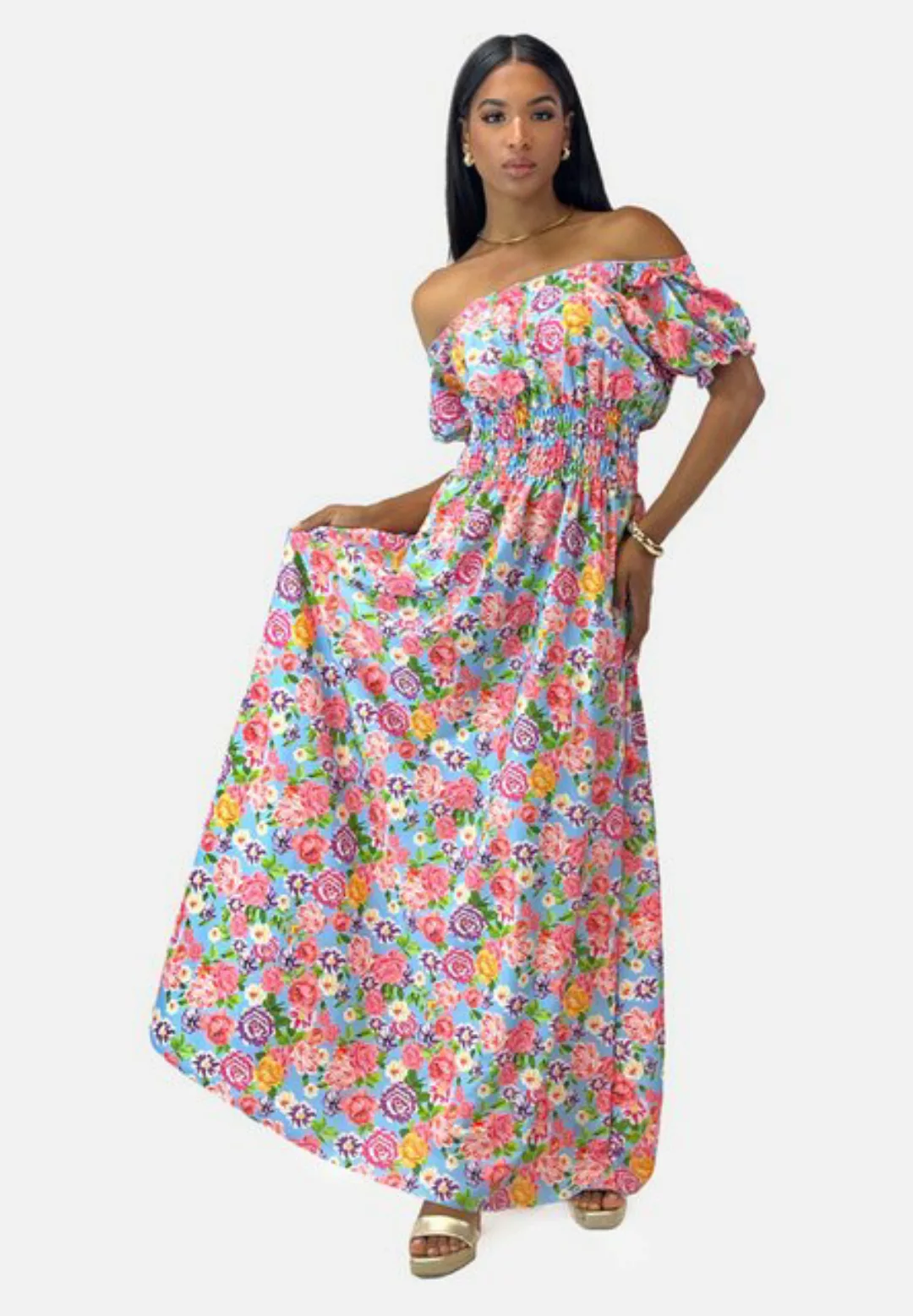 Elara Maxikleid Elara Damen Maxikleid (1-tlg) günstig online kaufen