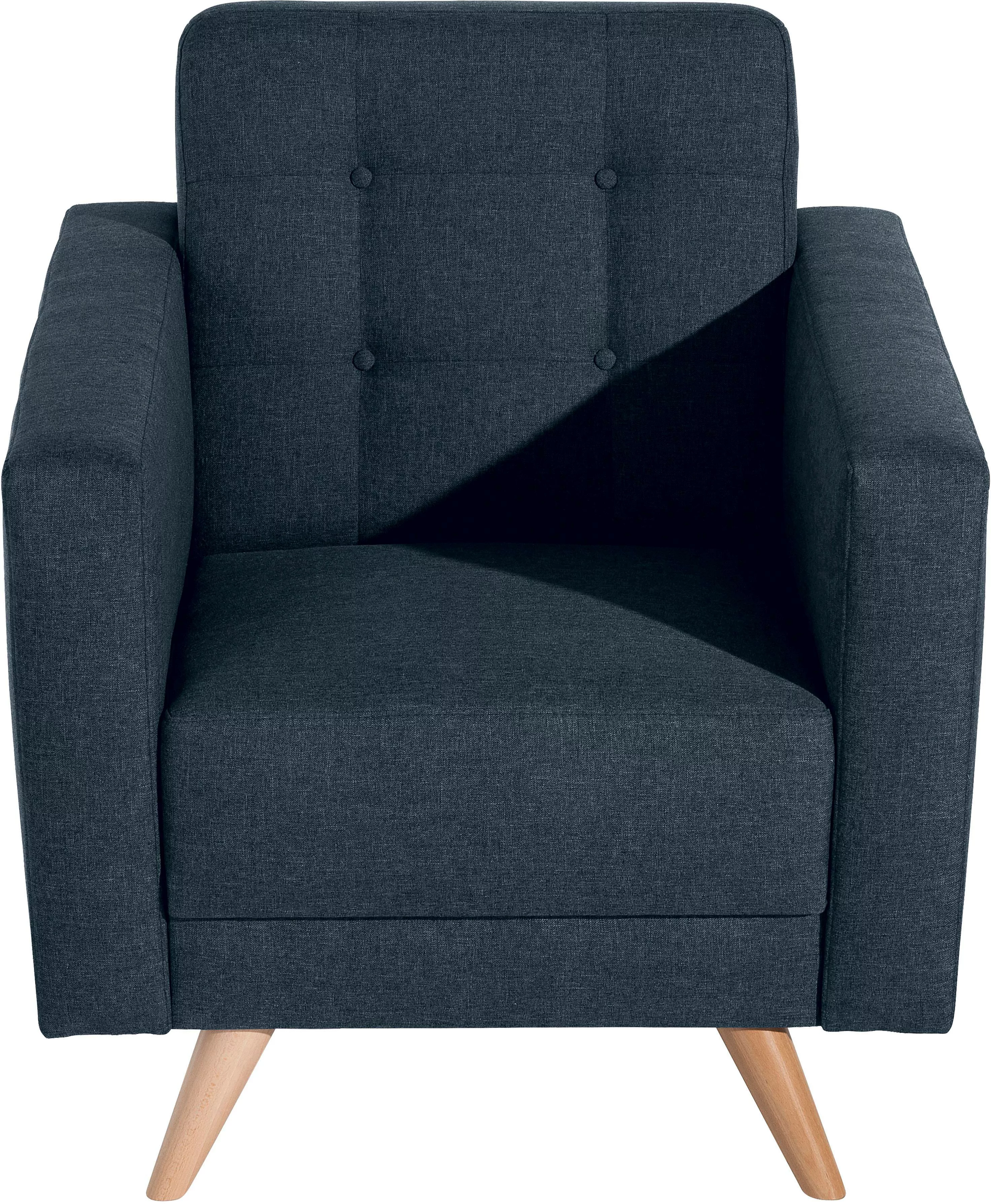 Max Winzer® Sessel »Julius«, mit Knopfheftung günstig online kaufen
