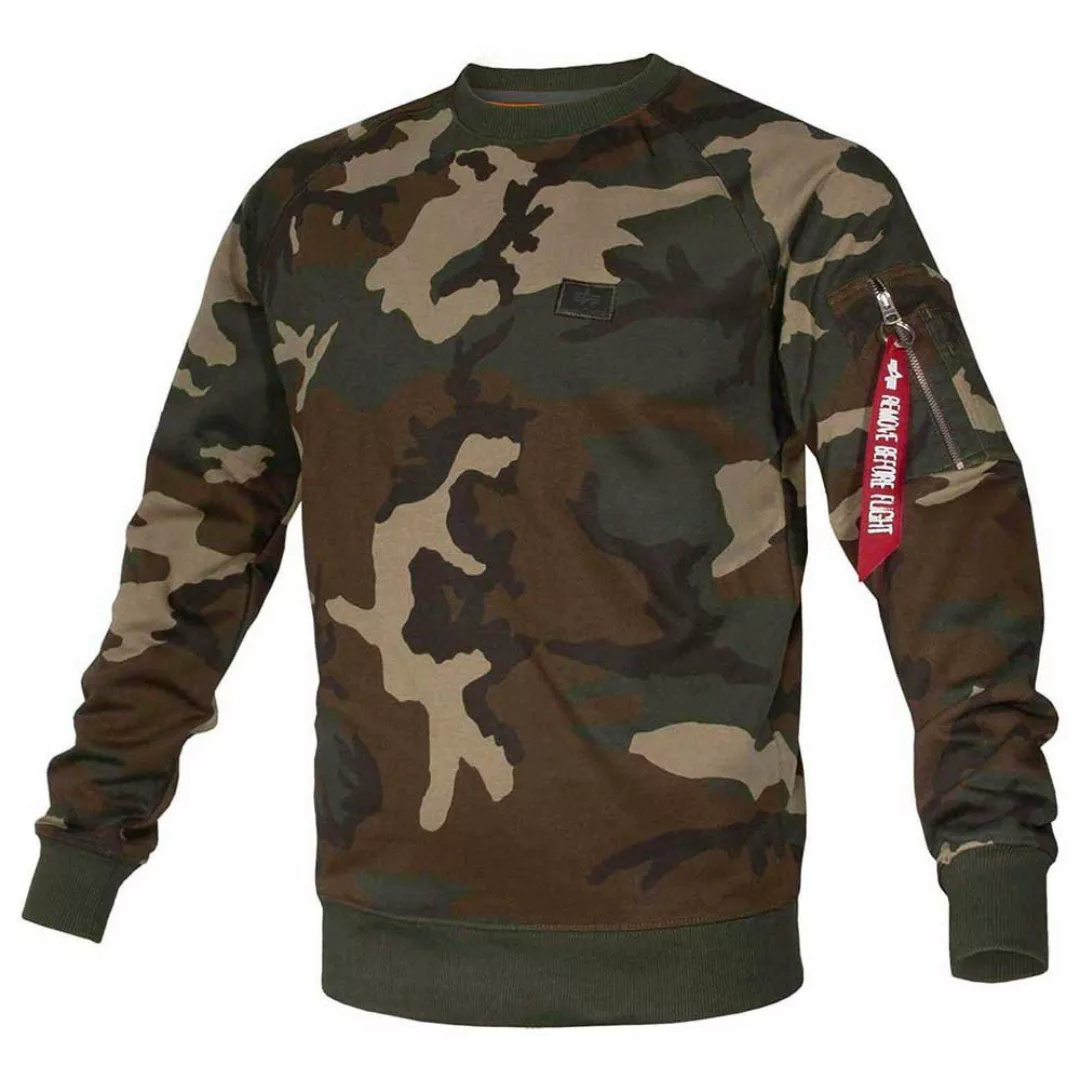 Alpha Industries X-fit Camo Sweatshirt XL Woodland Camo 65 günstig online kaufen