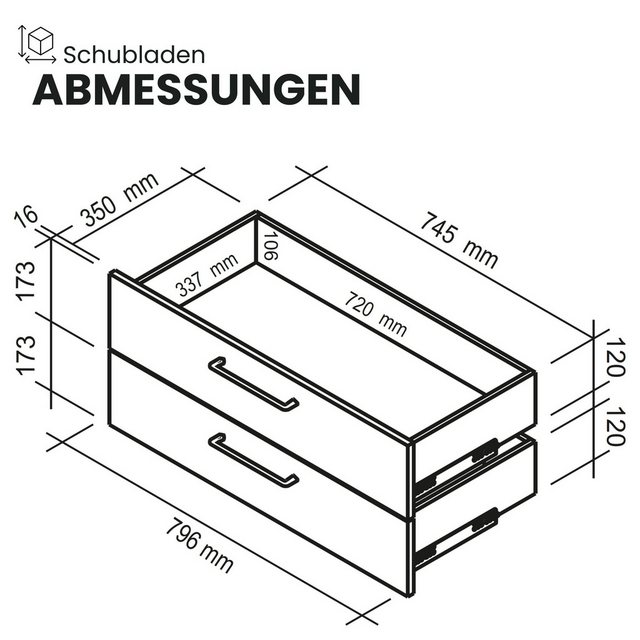 bümö Aktenschrank smart Schubladen Schrank - 4 Schübe Dekor: Graphit/Asteic günstig online kaufen