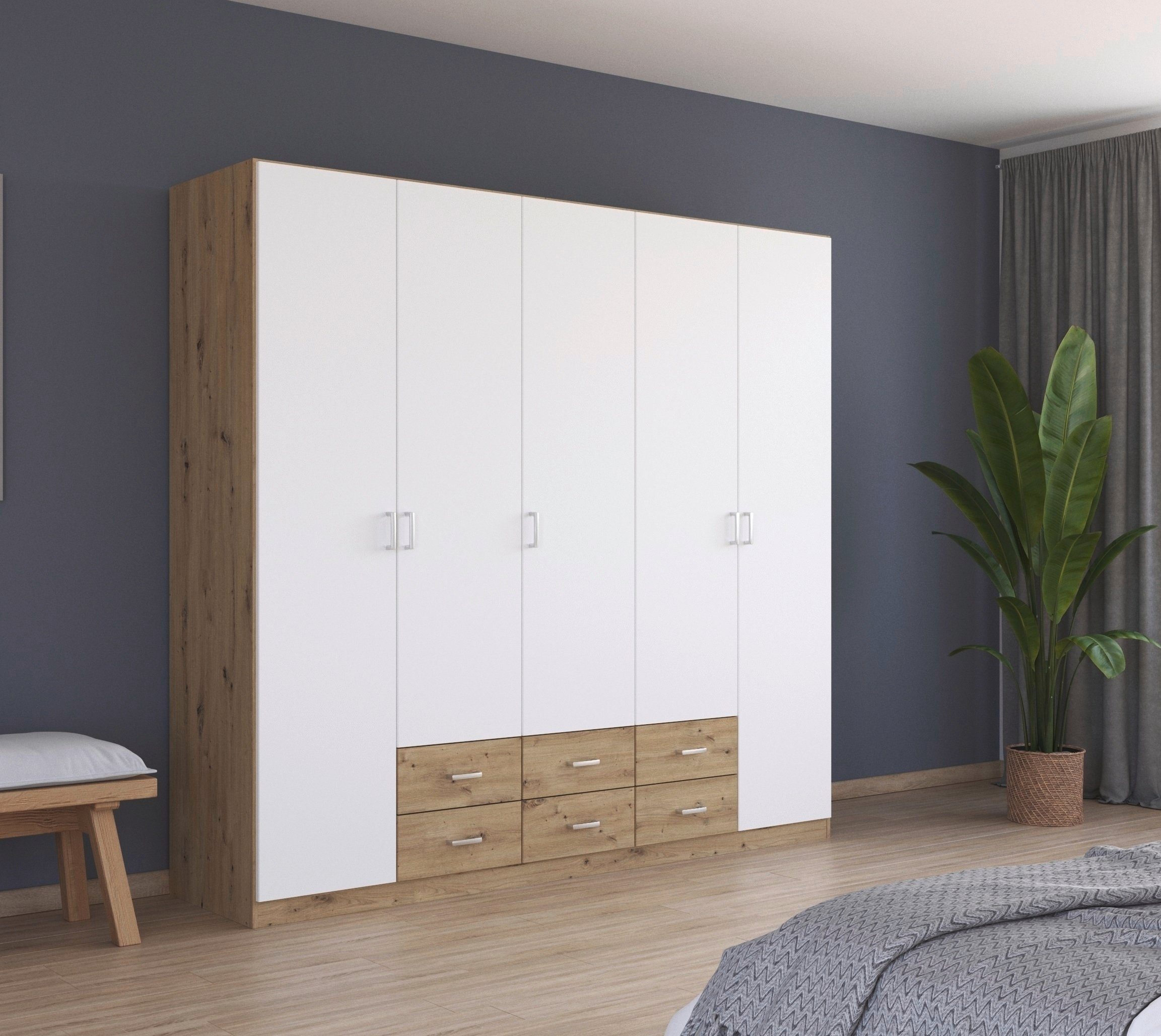 rauch Drehtürenschrank "Kleiderschrank Schrank Garderobe Wäscheschrank GAMM günstig online kaufen