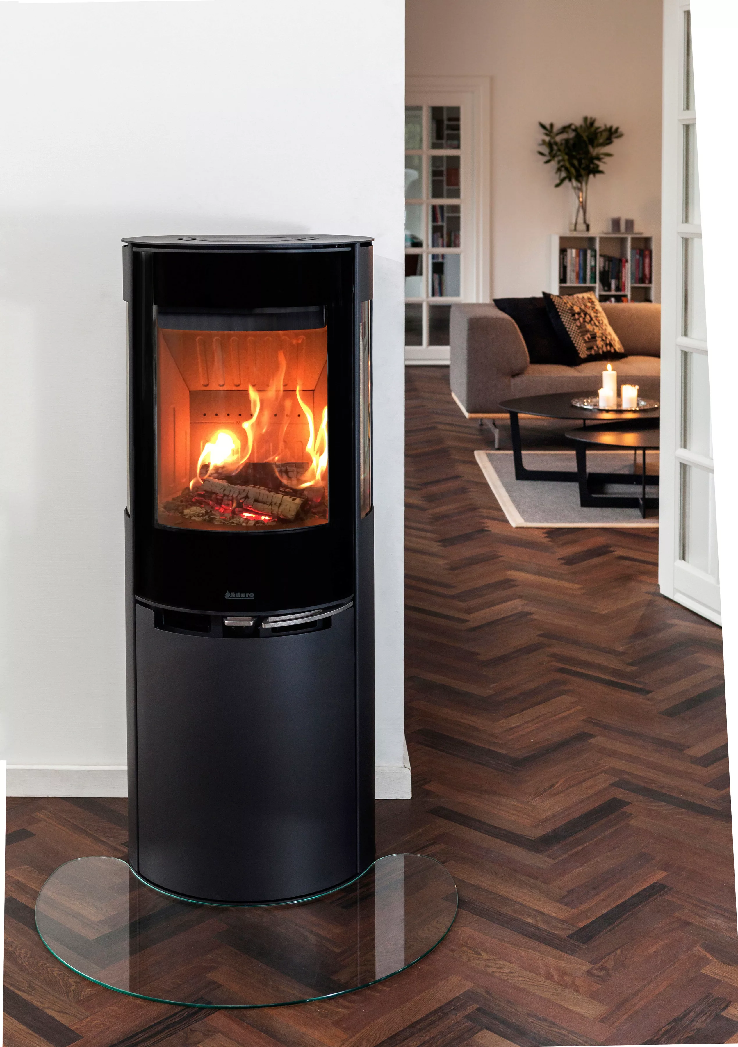 Aduro Kaminofen 9.5 Lux mit Aduro Tronic Stahl Schwarz 6 kW EEK: A+ günstig online kaufen