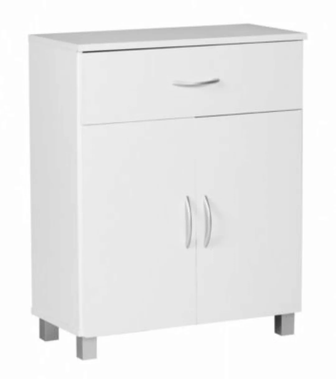 FineBuy Sideboard 60 cm breit und 75 cm hoch weiß günstig online kaufen