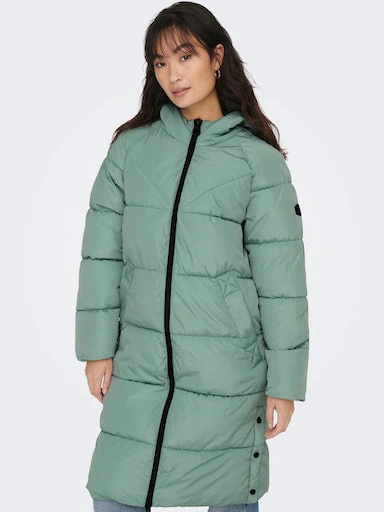 ONLY Steppmantel "ONLAMANDA LONG PUFFER COAT", mit Kapuze günstig online kaufen