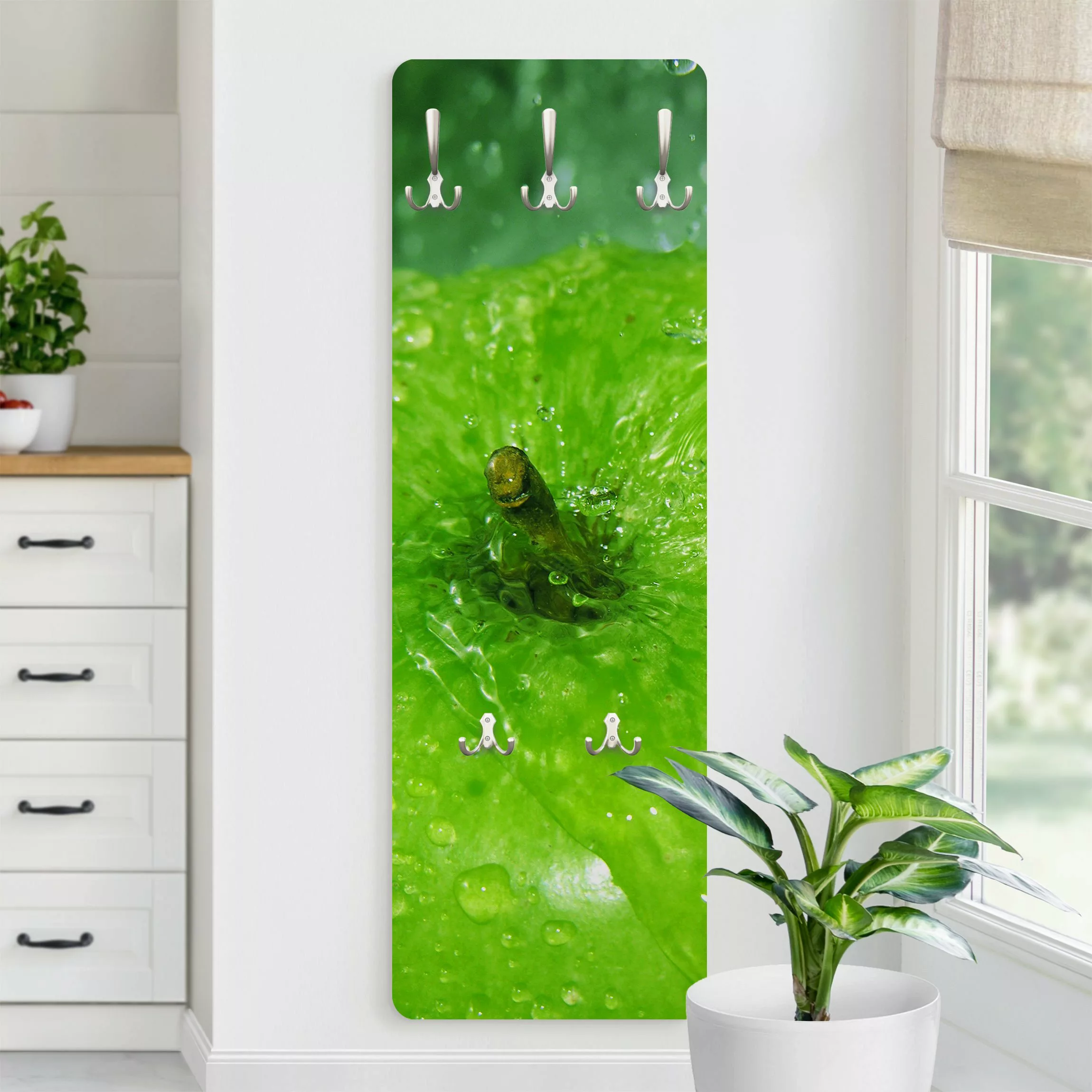 Wandgarderobe Holzpaneel Küche Green Apple günstig online kaufen