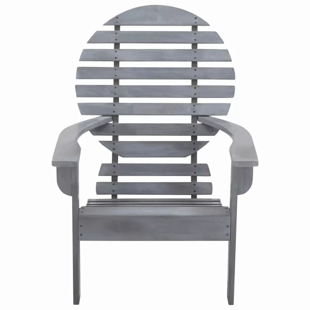 Adirondack-stuhl Massivholz Akazie Grau günstig online kaufen