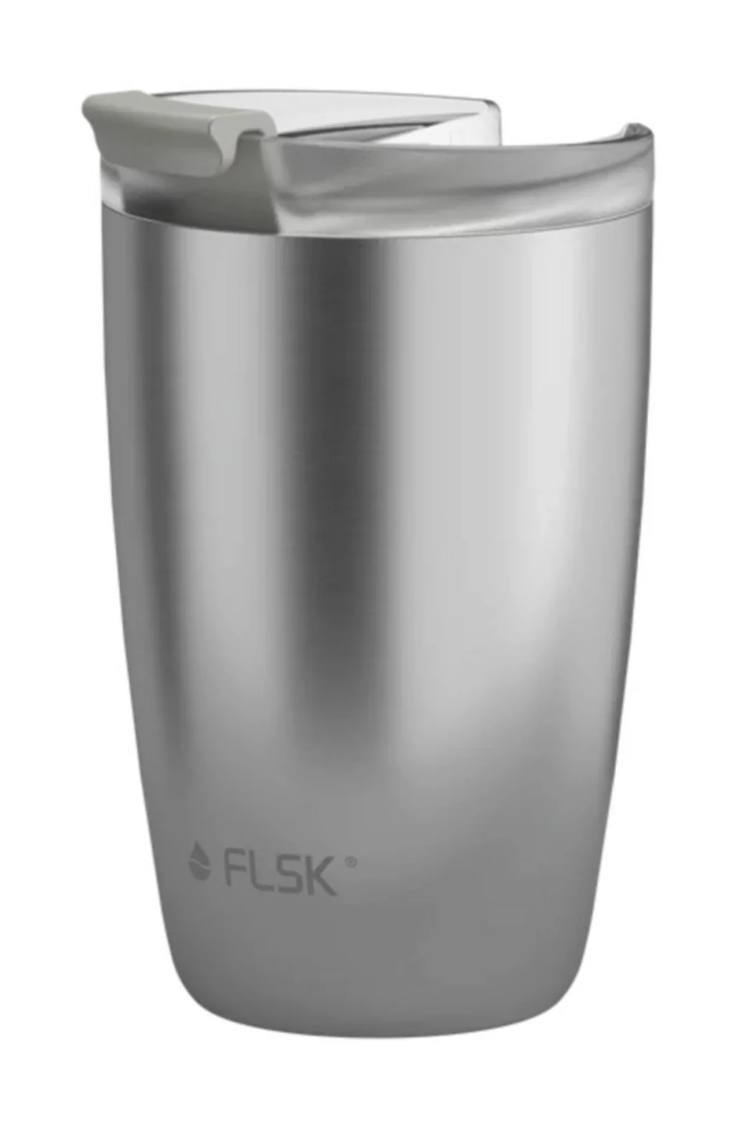 FLSK CUP Kaffeebecher Stainless STNLS Coffee to go-Becher Edelstahl 350 ml günstig online kaufen