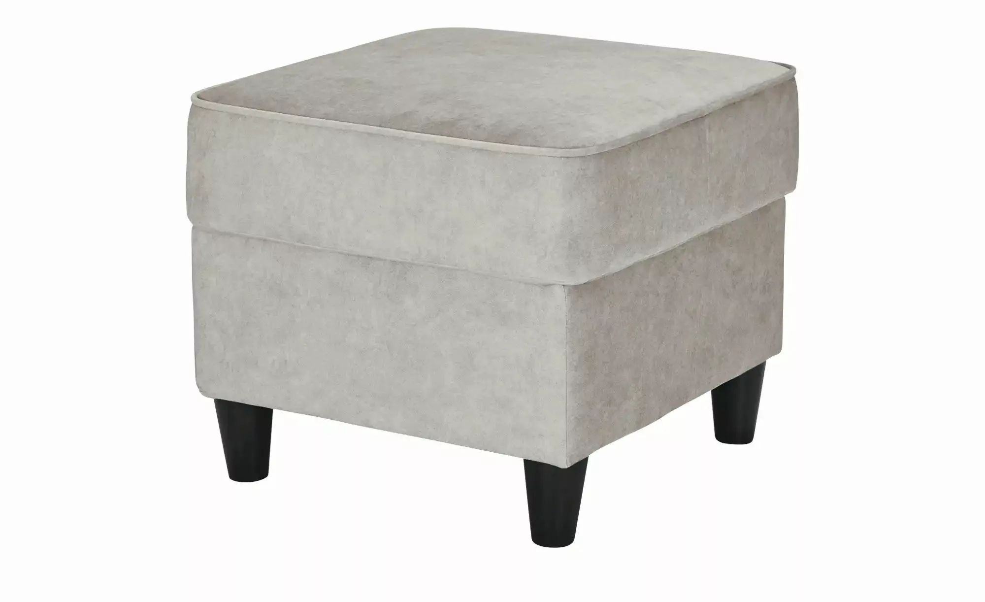 Hocker  Kivana ¦ grau ¦ Maße (cm): B: 52 H: 45 T: 52.0 Polstermöbel > Hocke günstig online kaufen