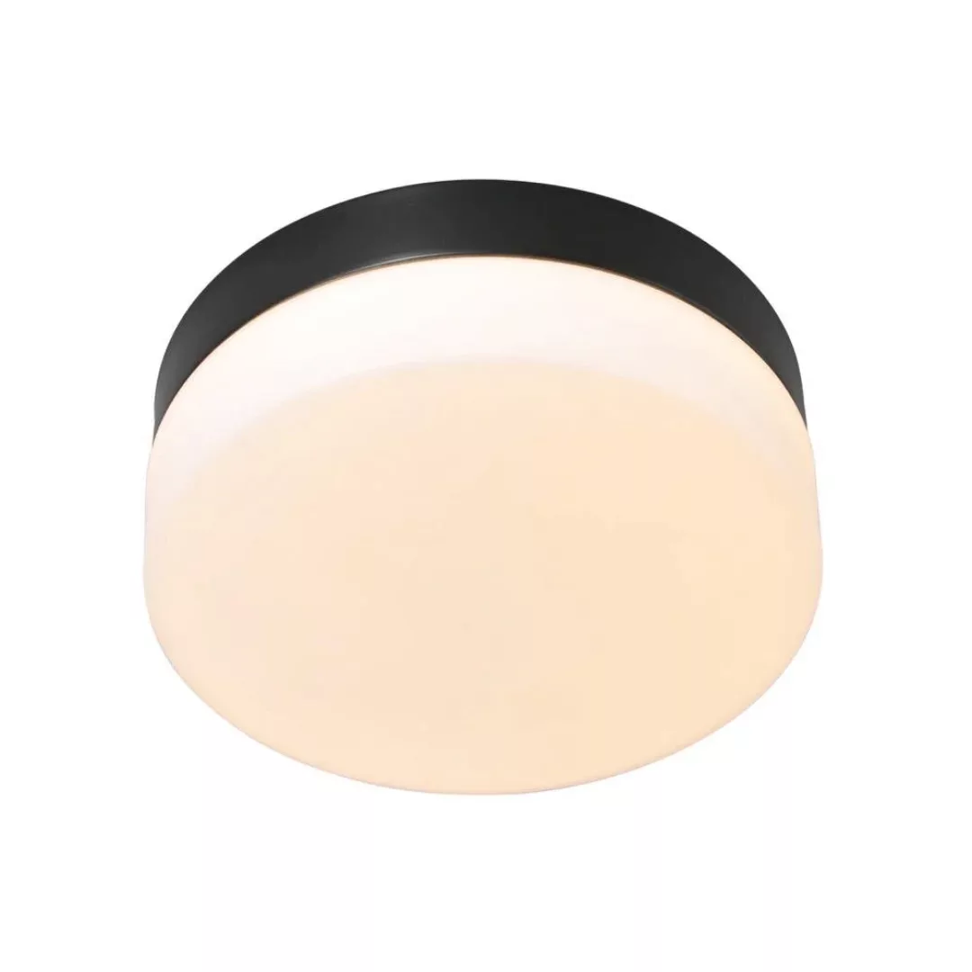 LED Deckenleuchte Ikaro in Schwarz und Weiß 18W 1440lm IP44 flach günstig online kaufen