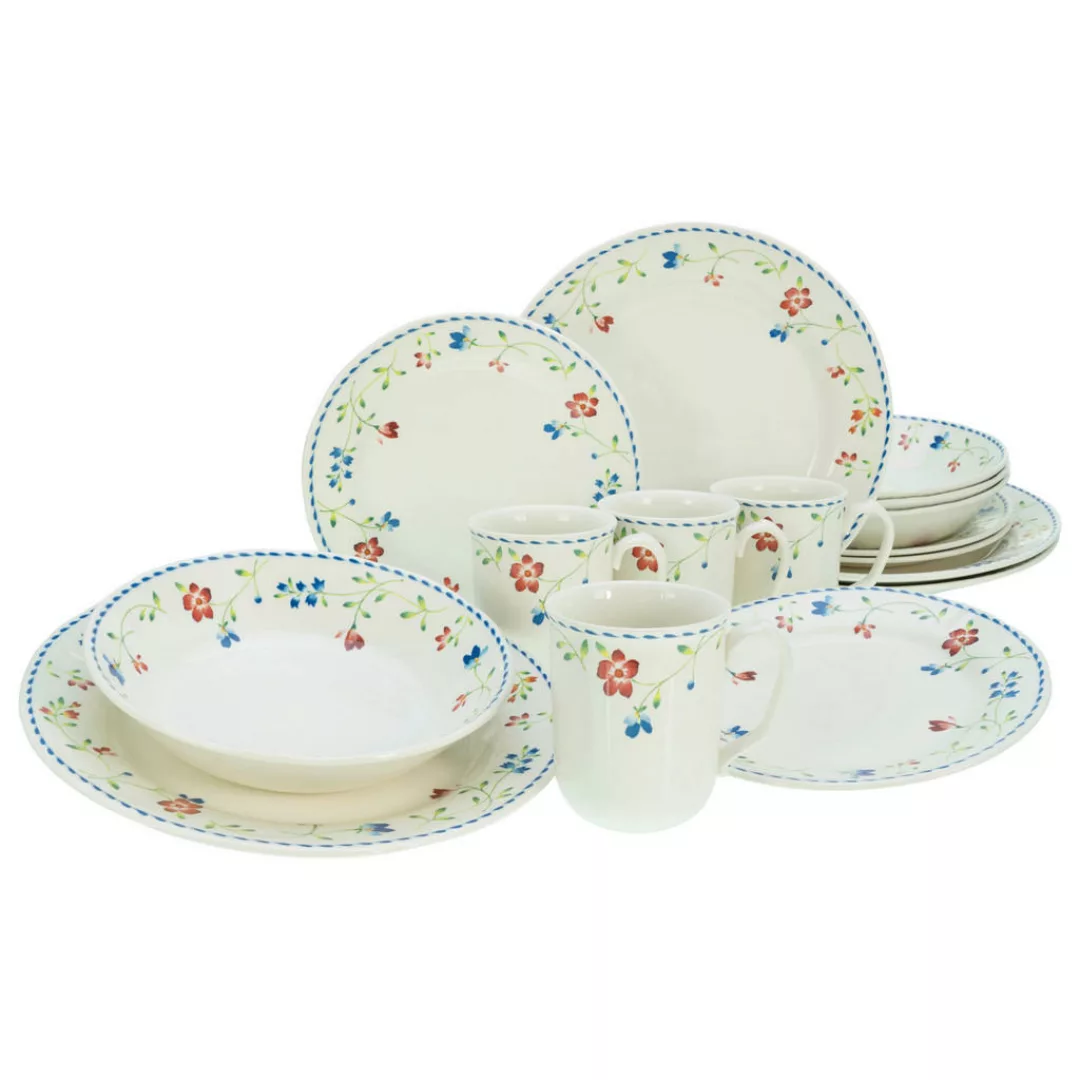 CreaTable Kombiservice FRIDA multicolor Steingut 16 tlg. günstig online kaufen