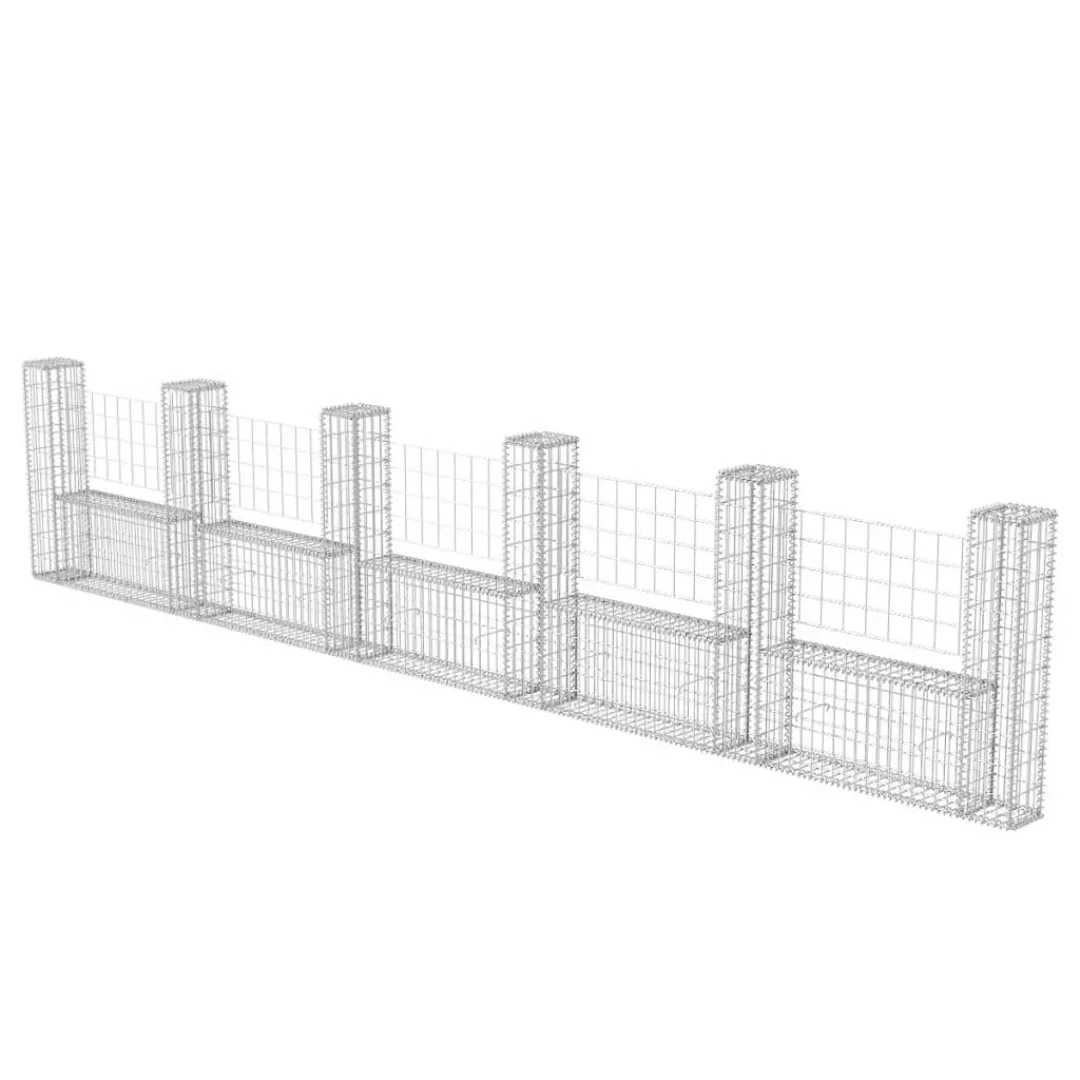 Gabionenkorb U-form Stahl 570×20×100 Cm günstig online kaufen