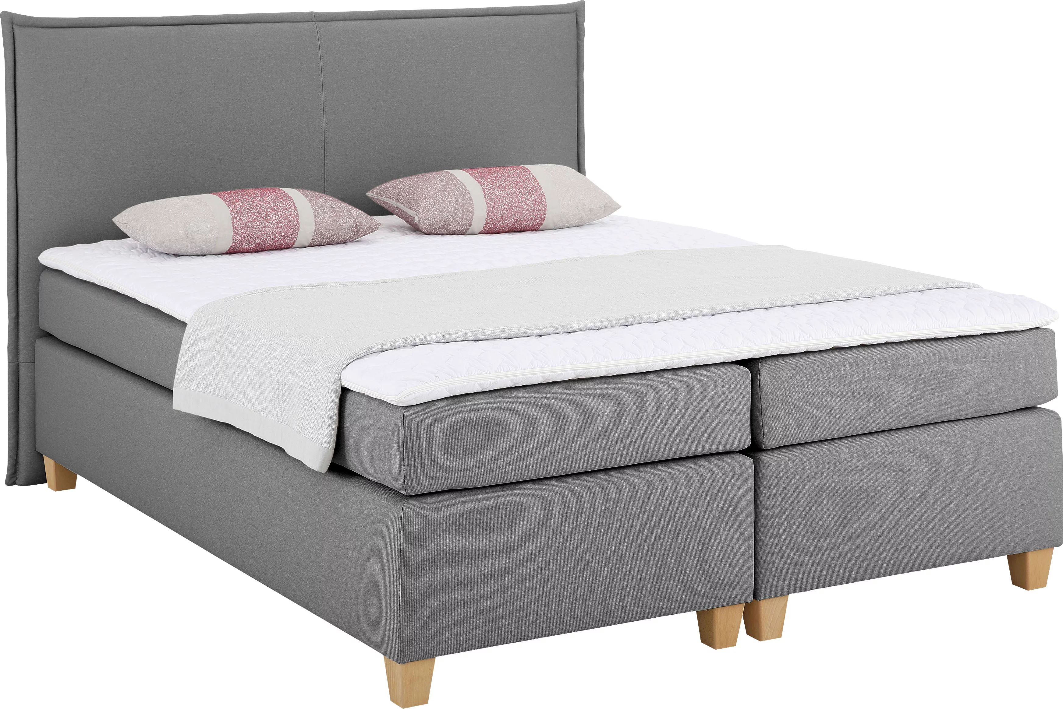 Home affaire Boxspringbett »Houssay«, inkl. Topper, 5 Breiten, 2 Härtegrade günstig online kaufen