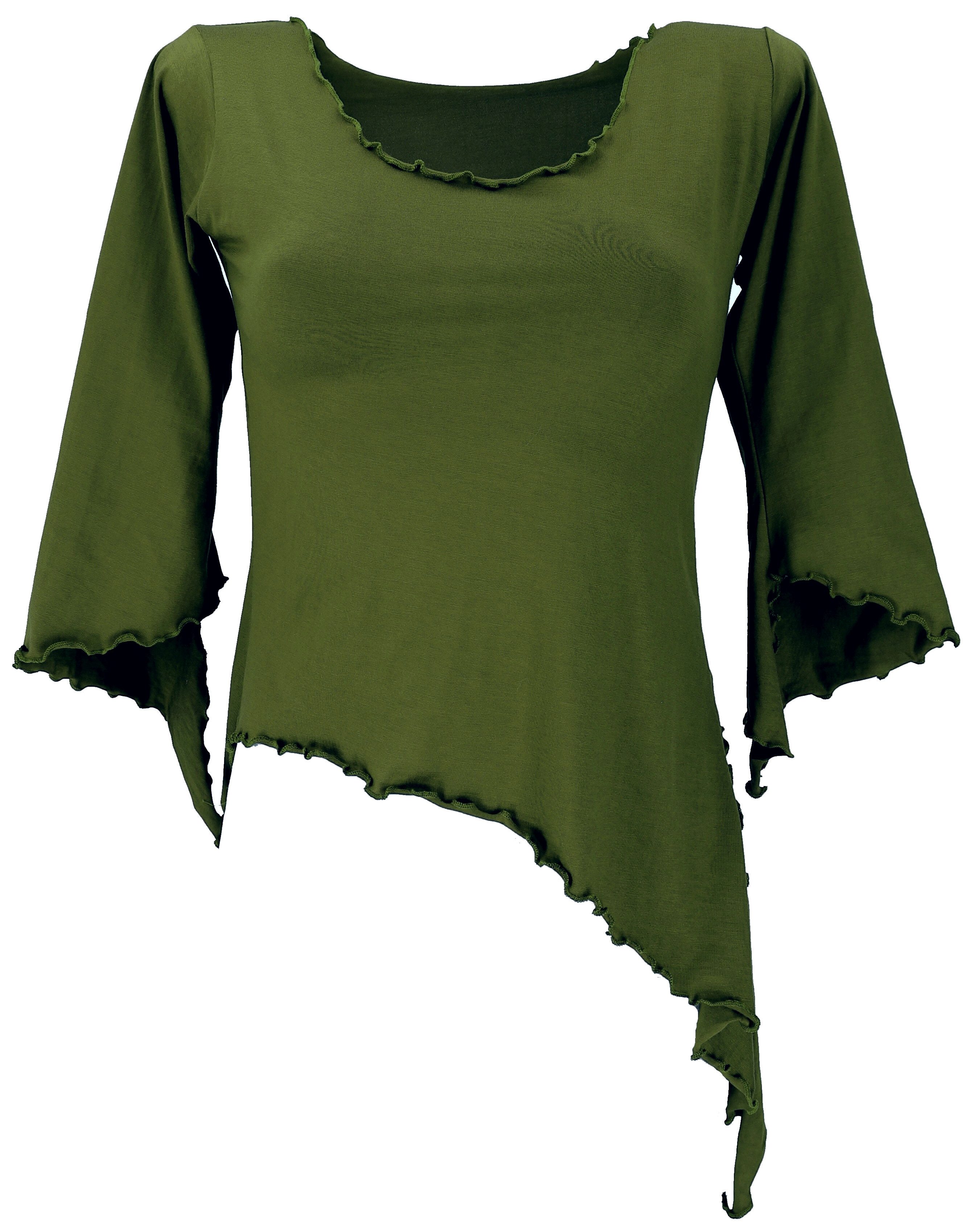 Guru-Shop Longsleeve Psytrance Elfen Shirt Goa günstig online kaufen