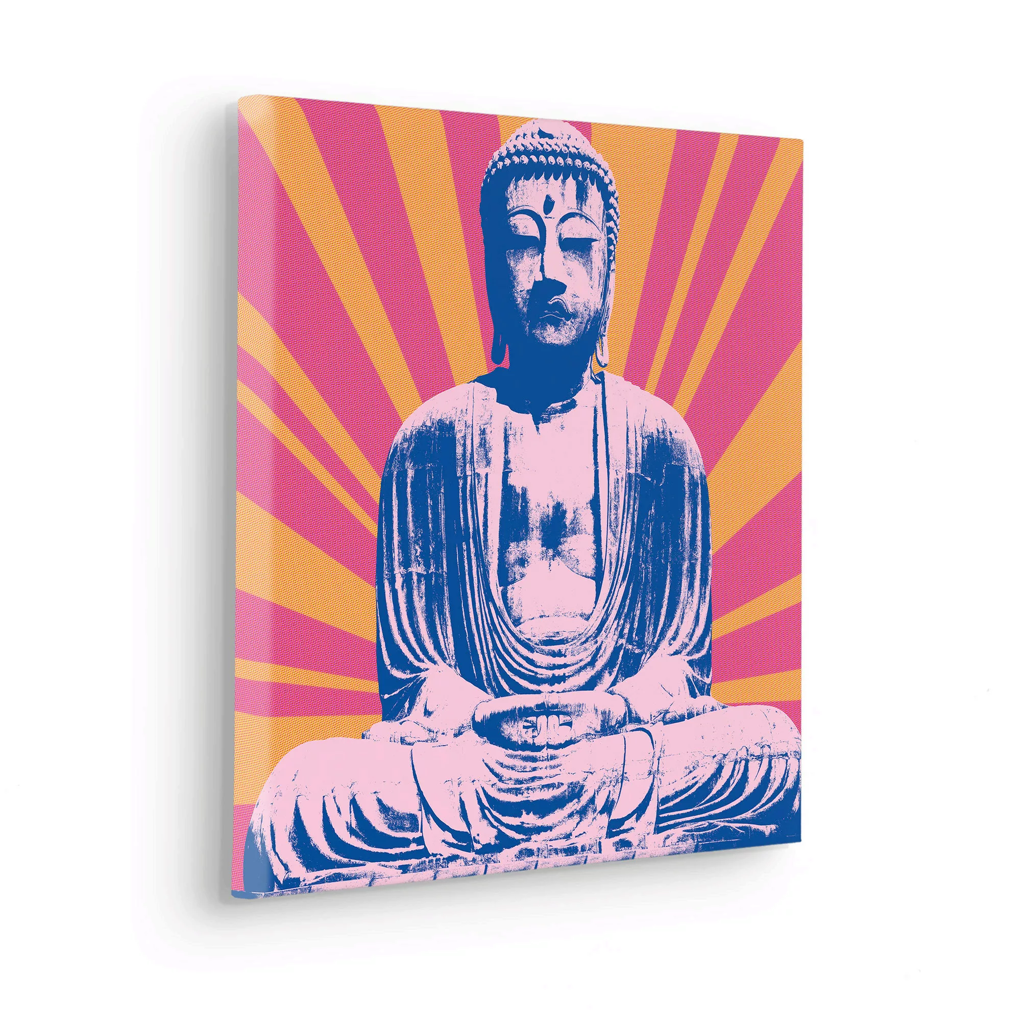 Komar Leinwandbild "Hippie Buddha", (1 St.), 40x40 cm (Breite x Höhe), Keil günstig online kaufen