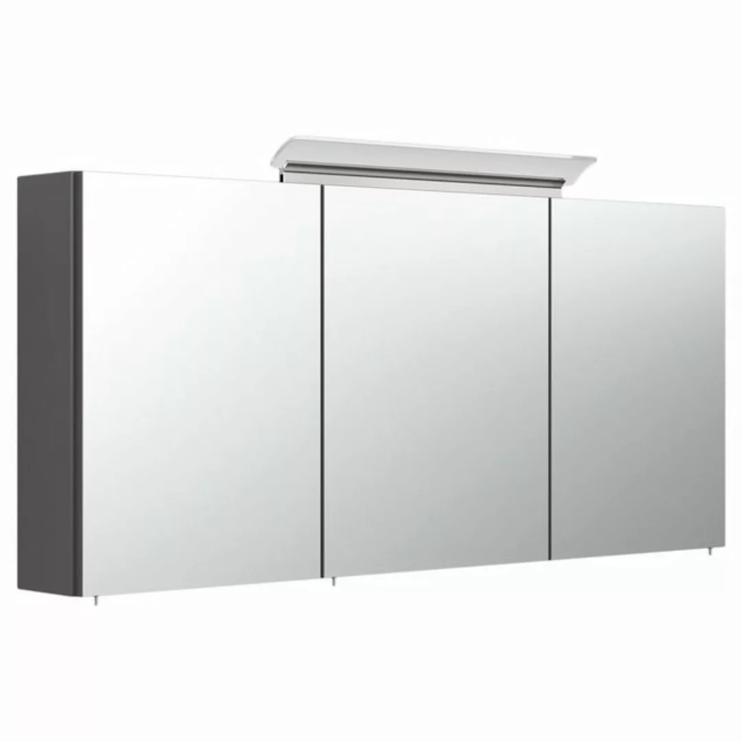 Badezimmer Spiegelschrank 140cm NEWLAND-02 inkl. Aufbau-LED-Acryllampe, ant günstig online kaufen