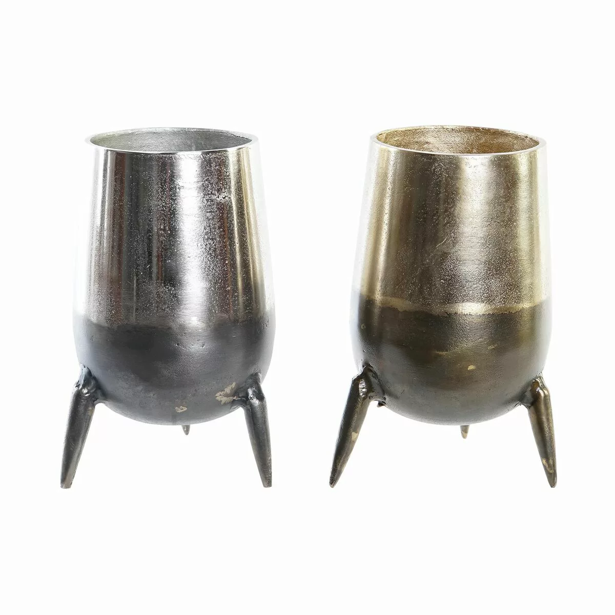 Vase Dkd Home Decor Silberfarben Golden Aluminium Moderne (15,5 X 15,5 X 26 günstig online kaufen