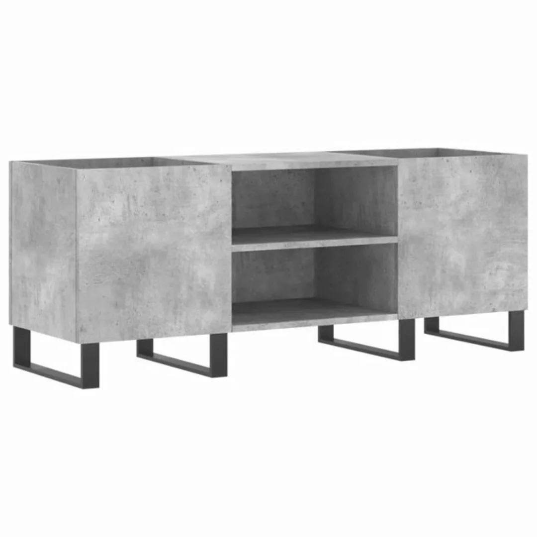 vidaXL Beistellschrank Plattenschrank Betongrau 121x38x48 cm Holzwerkstoff günstig online kaufen