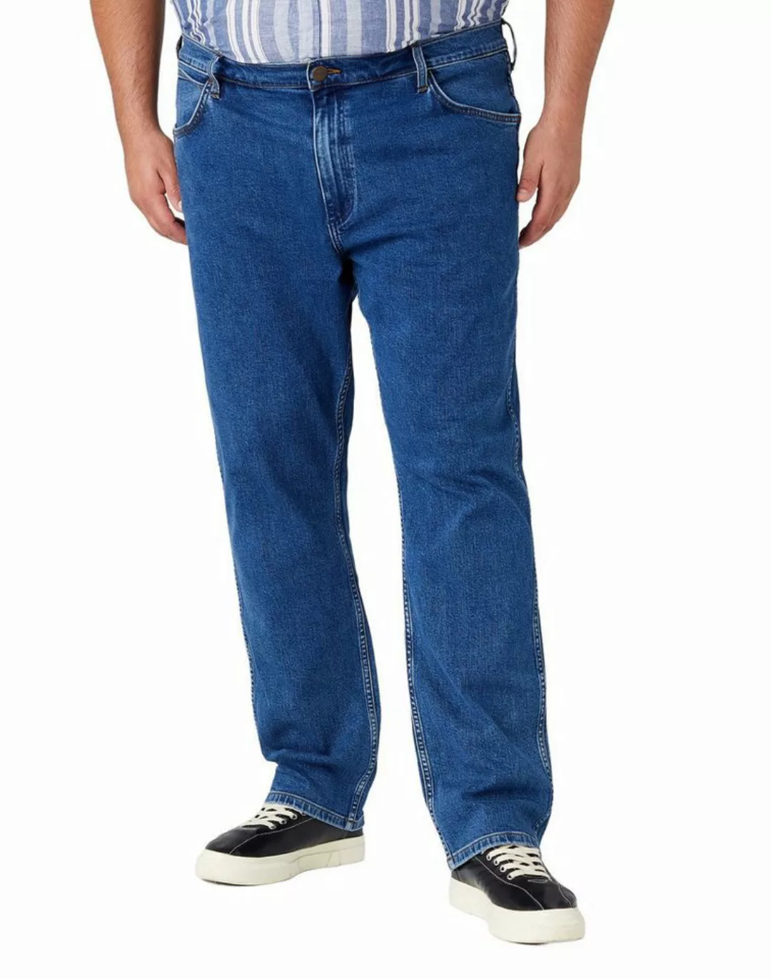 Wrangler Herren Jeans GREENSBORO - Regular Fit - Blau - The Stone Ride günstig online kaufen