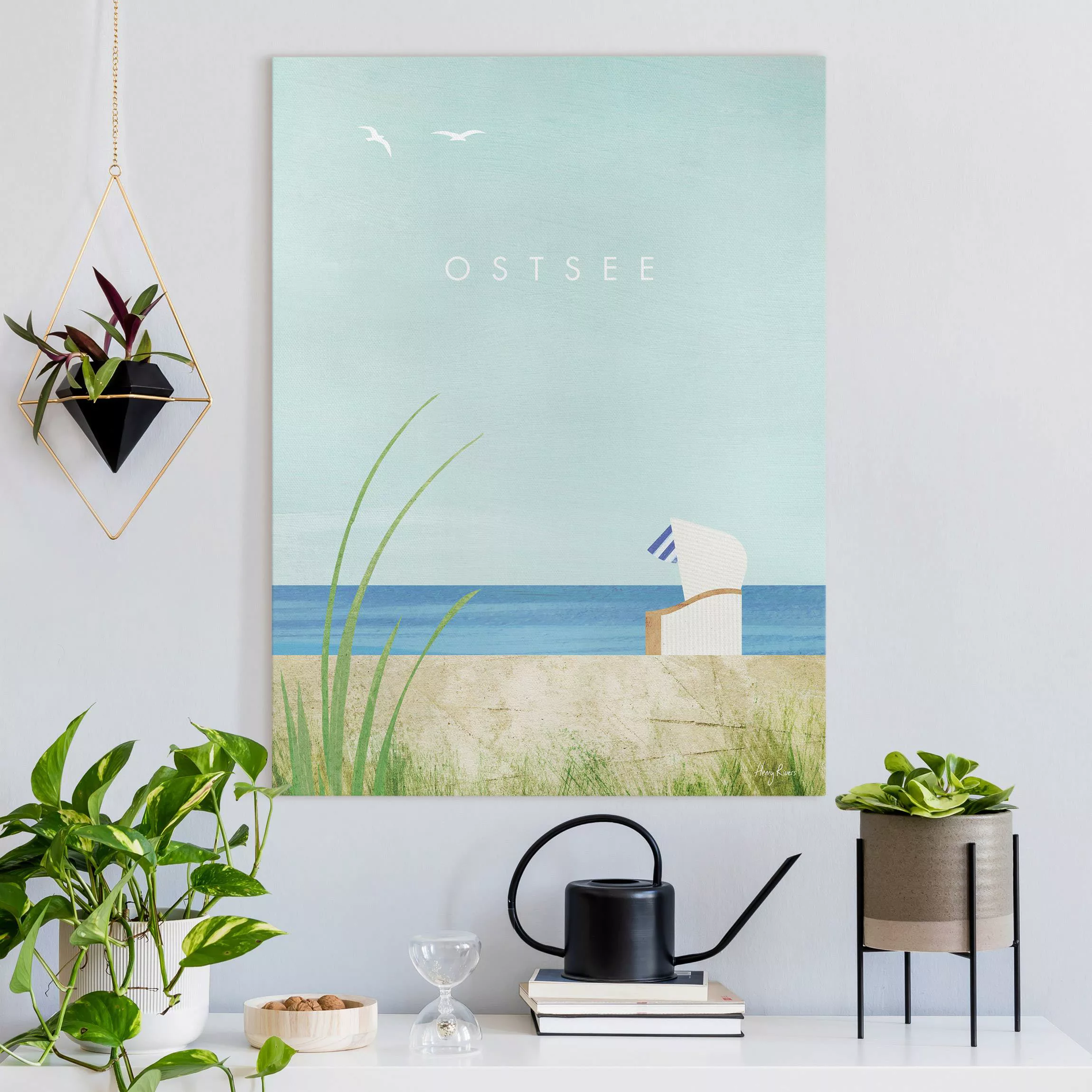 Leinwandbild Reiseposter - Ostsee günstig online kaufen