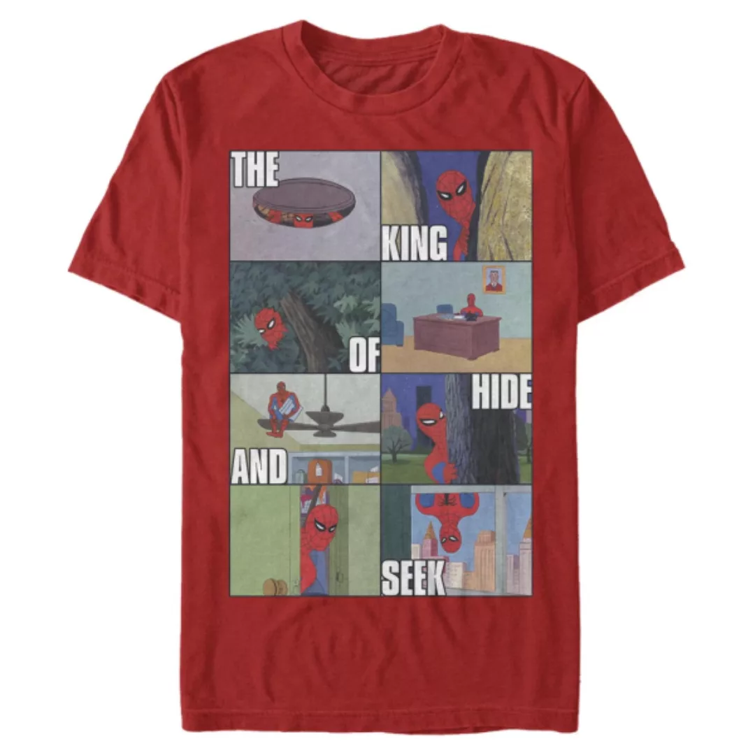 Marvel - Spider-Man - Spider-Man King of Hide and Seek - Männer T-Shirt günstig online kaufen