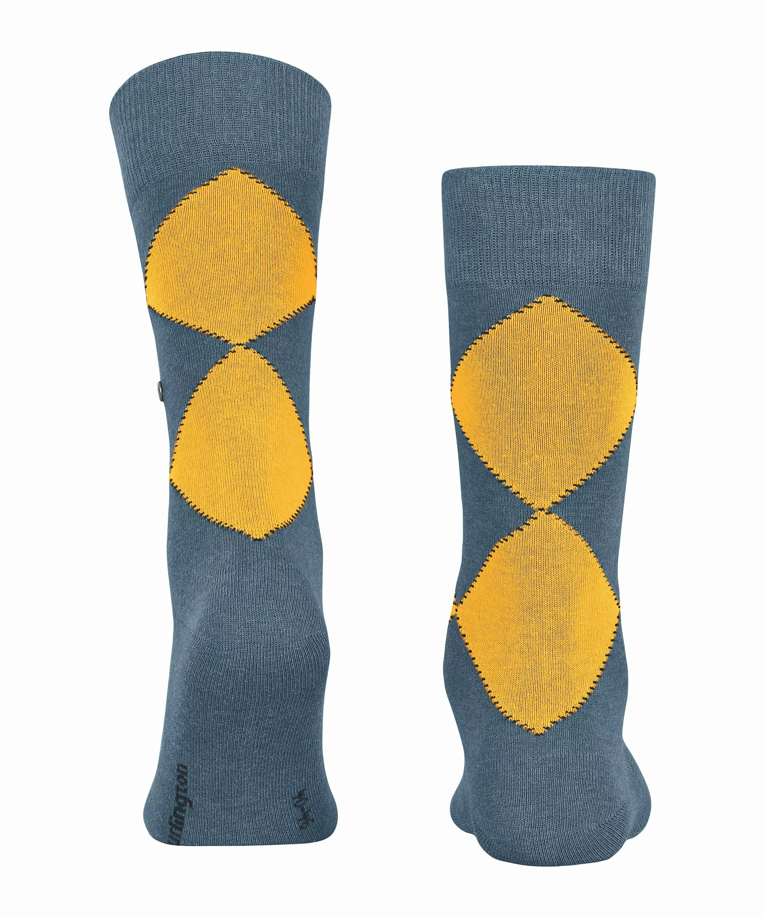 Burlington Kingston Herren Socken, 40-46, Blau, Argyle, Baumwolle (Bio), 21 günstig online kaufen