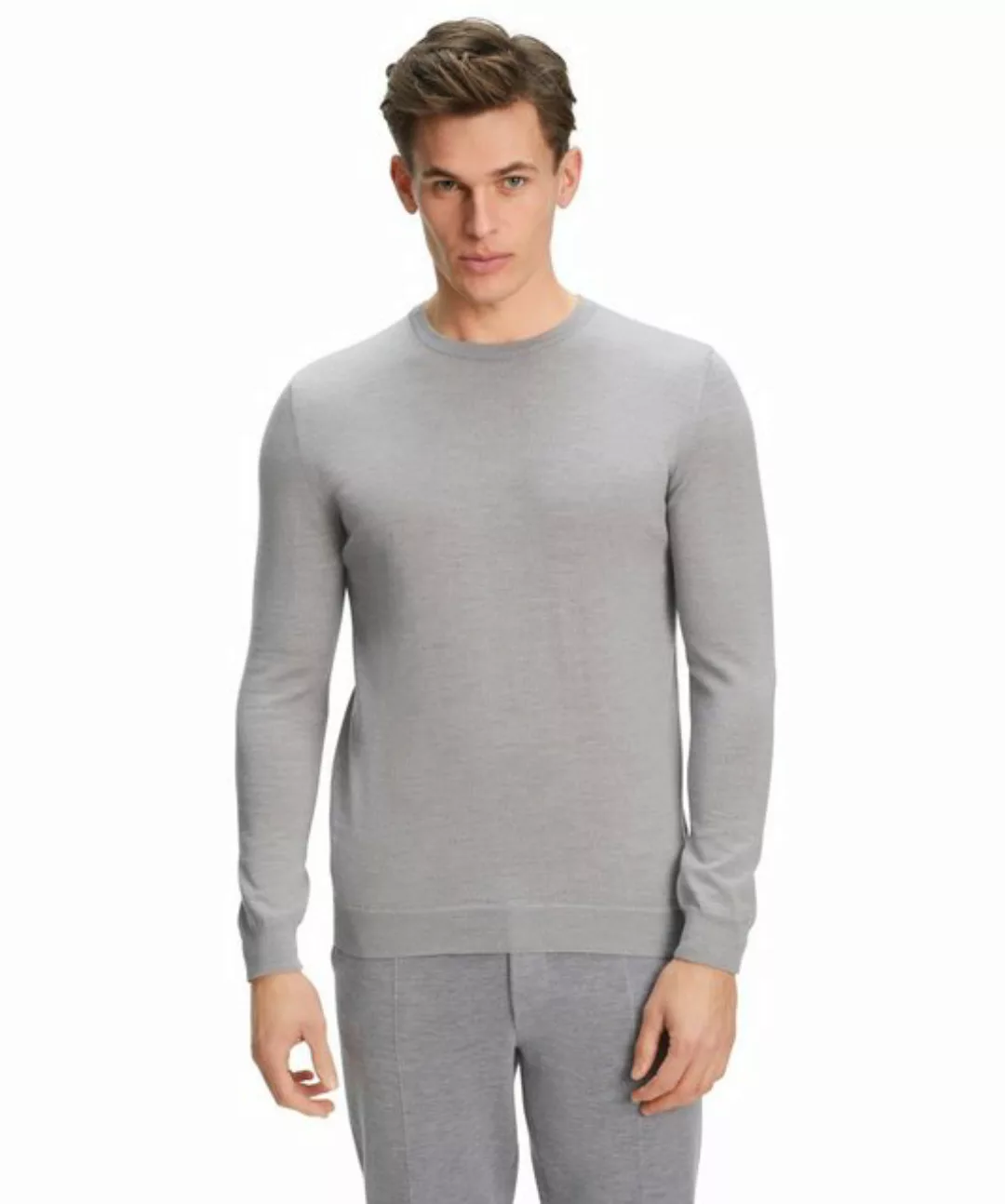 FALKE Herren Pullover V-Ausschnitt, 3XL, Braun, Uni, Wolle, 60911-407807 günstig online kaufen