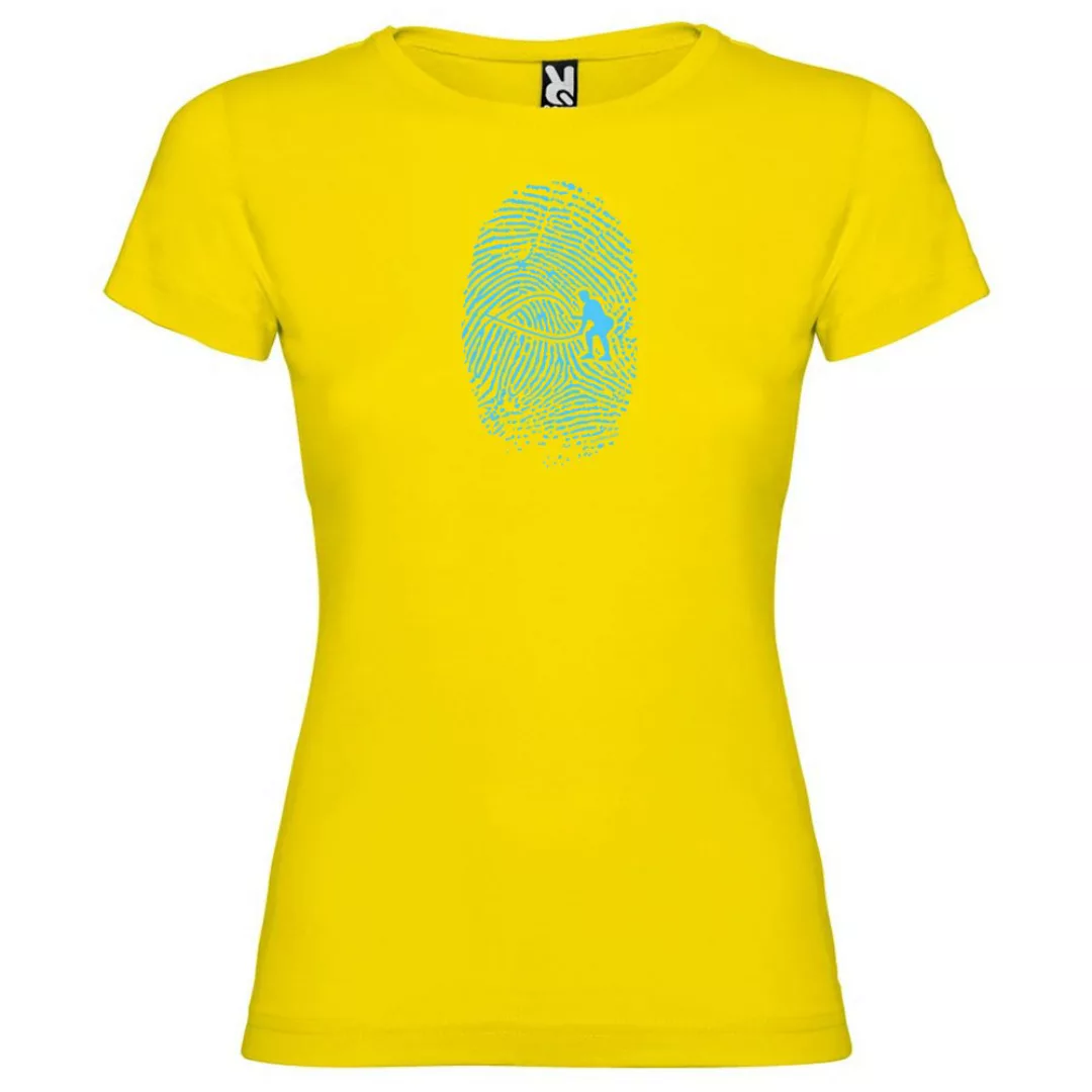 Kruskis Crossfit Fingerprint Kurzärmeliges T-shirt S Yellow günstig online kaufen