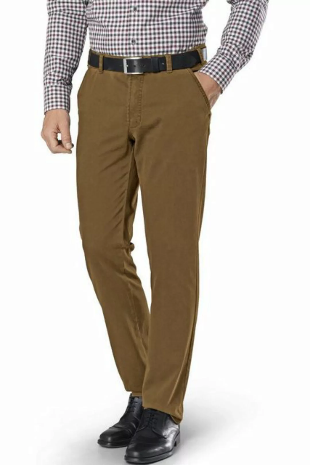 Club of Comfort Stoffhose High Stretch Baumwoll-Hose hellbraun Garvey günstig online kaufen