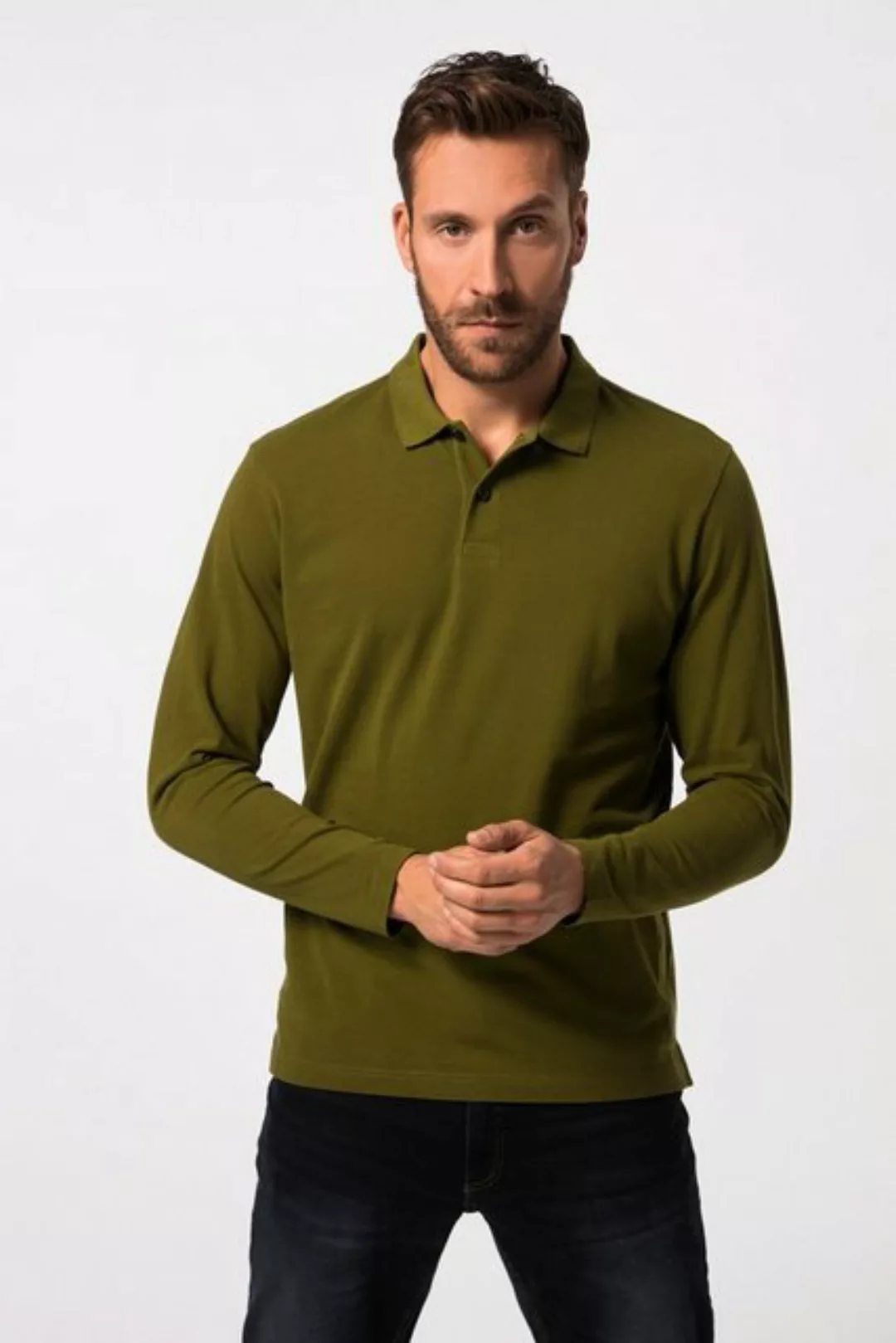 JP1880 Poloshirt JP 1880 Poloshirt Basic Langarm Piqué bis 8 XL günstig online kaufen