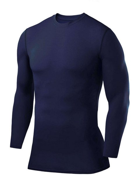 POWERLAYER Langarmshirt PowerLayer Herren Kompressions Shirt Dunkelblau (1- günstig online kaufen