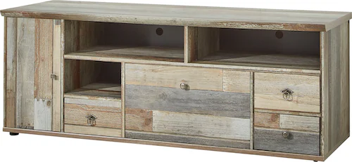 Innostyle TV-Board "BONANZA", (1 St.), 1 Holztür, 3 Schubladen, 1 Klappe, 3 günstig online kaufen