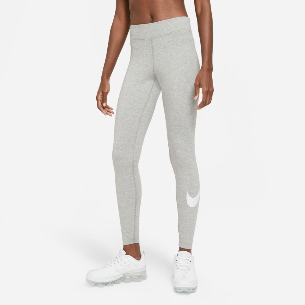 Nike Sportswear Essential Mid Rise Swoosh Big Leggings 3X Dk Grey Heather / günstig online kaufen