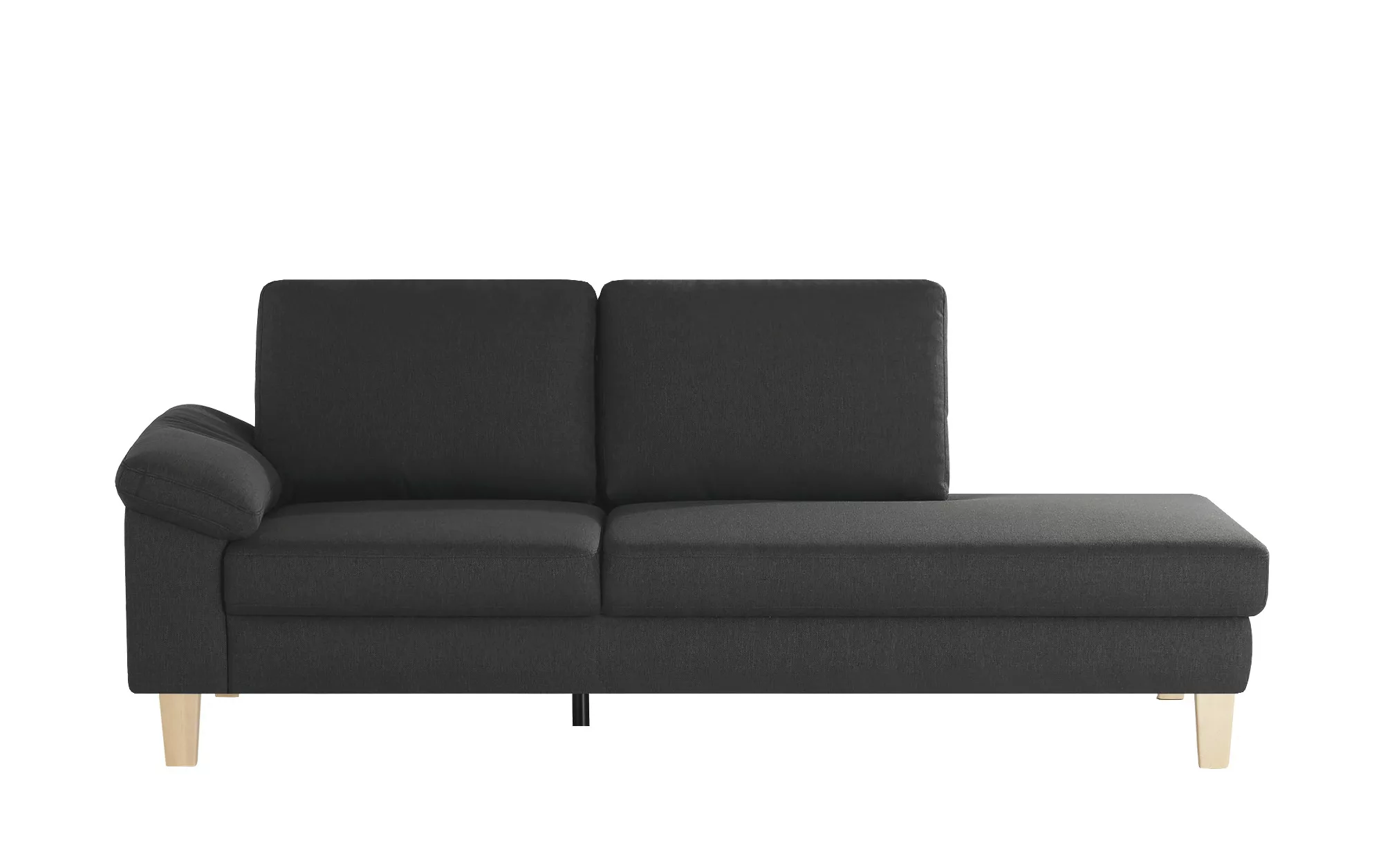 Recamiere  Bena - grau - 218 cm - 86 cm - 97 cm - Polstermöbel > Sofas > Ei günstig online kaufen