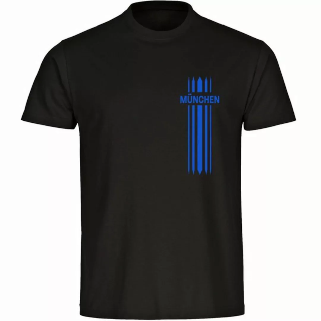 multifanshop T-Shirt Herren München blau - Streifen - Männer günstig online kaufen