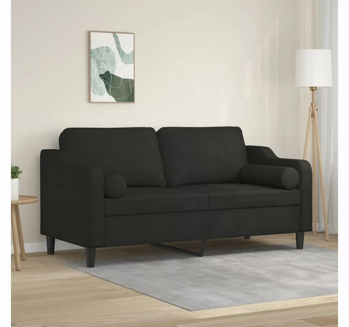 vidaXL Sofa Sofa mit Zierkissen Stoff, 140 cm, 2-Sitzer günstig online kaufen