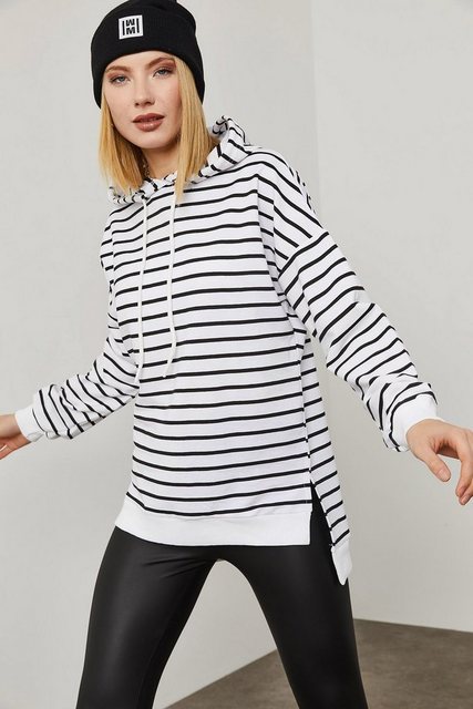 Jumeon Sweatshirt X2014 XHN, Schwarz,Weiß, Größe L damen, %70 Baumwolle / % günstig online kaufen