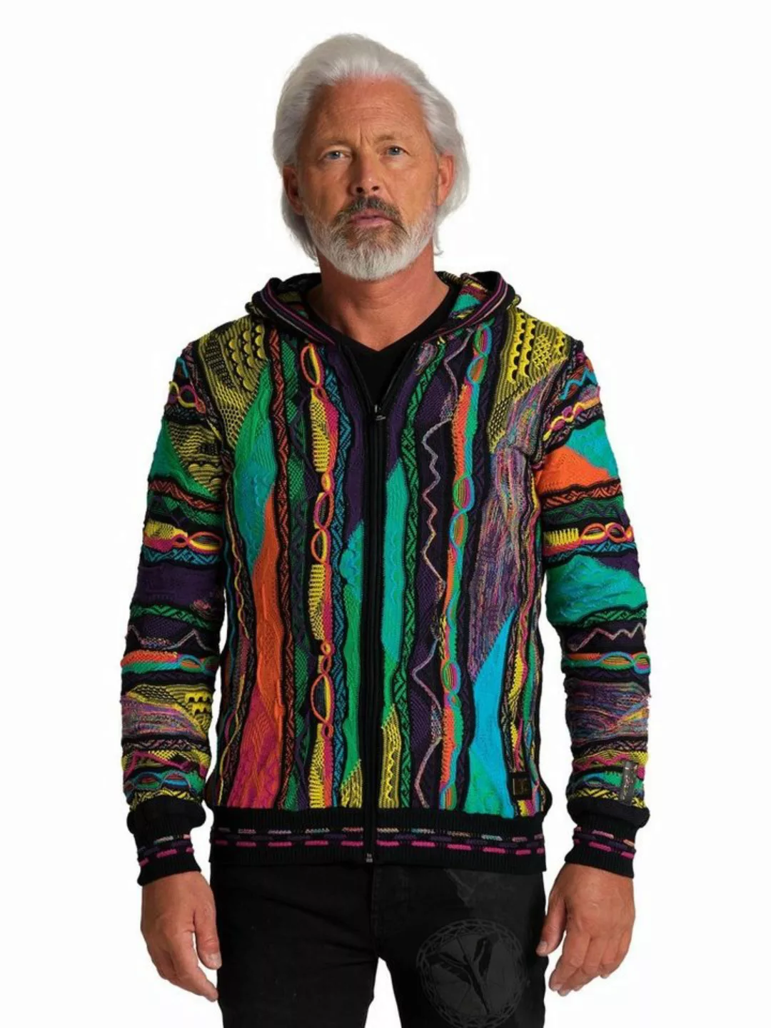 CARLO COLUCCI Kapuzenstrickjacke Conzem günstig online kaufen