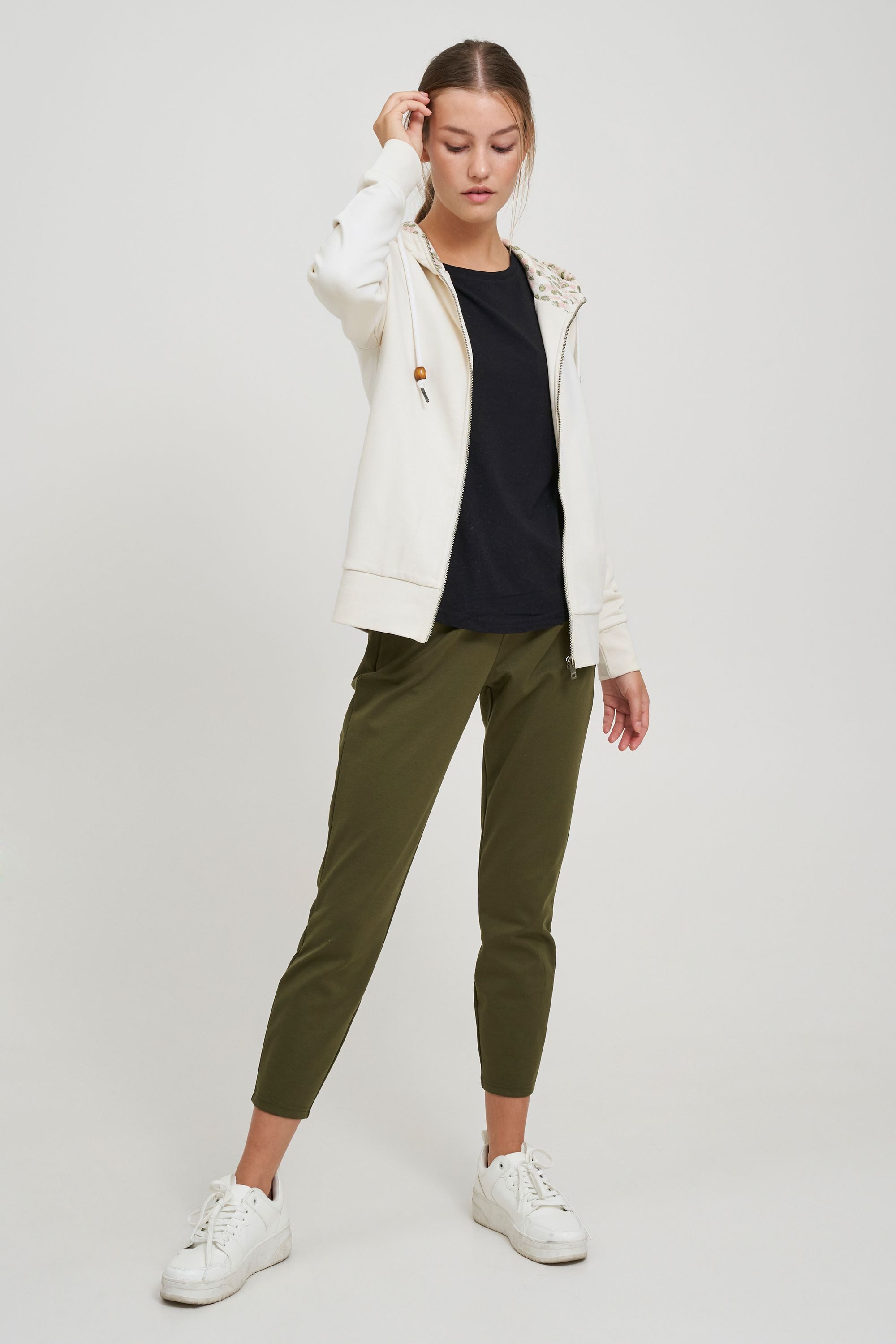 OXMO Kapuzensweatjacke OXUlla Kapuzensweatjacke mit Kordelzug günstig online kaufen