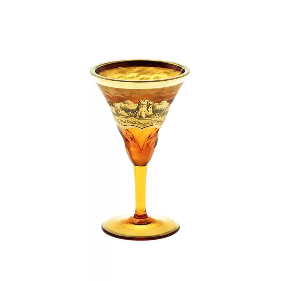 Trinkkelch Art Queen 70 ml, Gold, aus Glas günstig online kaufen