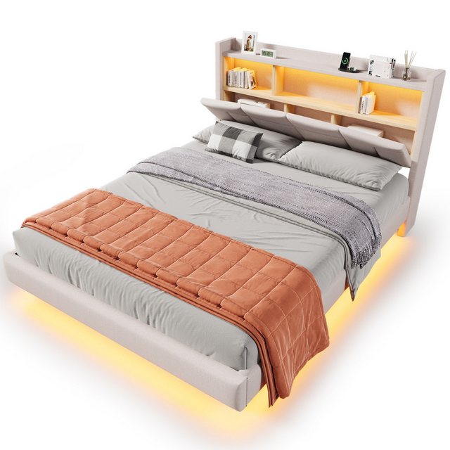 REDOM Polsterbett Funktionsbett,Kinderbett,Jugendbett (Polsterbett 140x200 günstig online kaufen