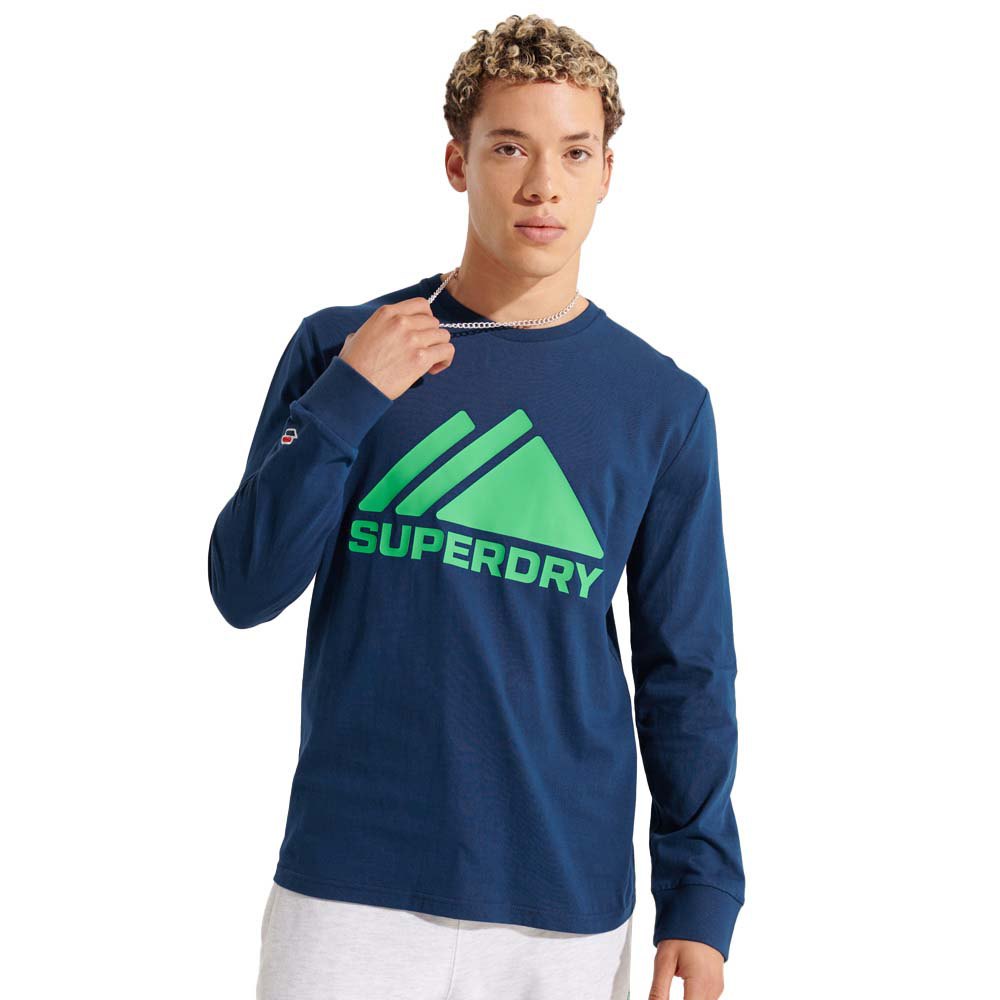 Superdry Mountain Sport Mono Langarm-t-shirt XL Pilot Mid Blue günstig online kaufen