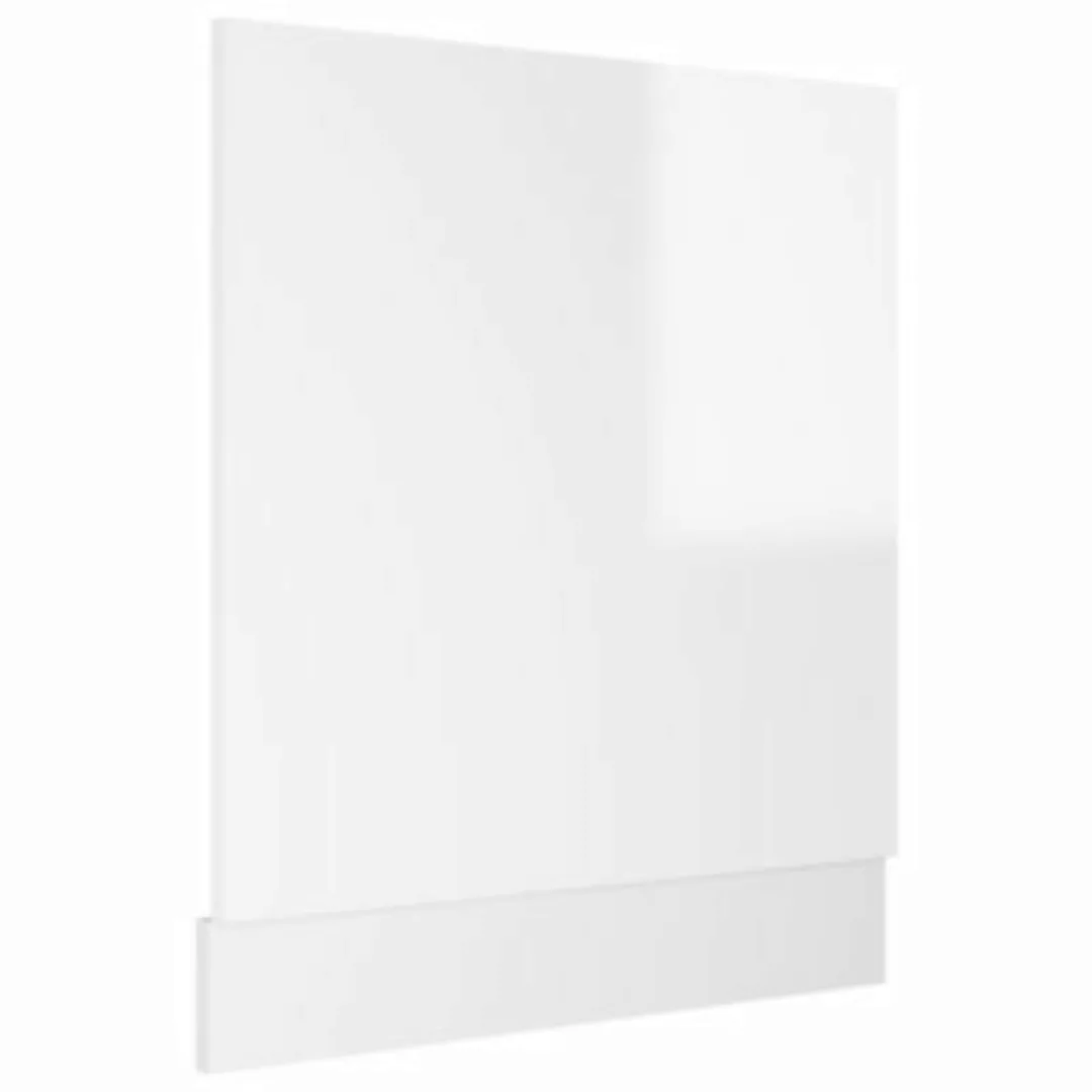 Geschirrspülerblende Hochglanz-weiß 59,5x3x67 Cm Spanplatte günstig online kaufen