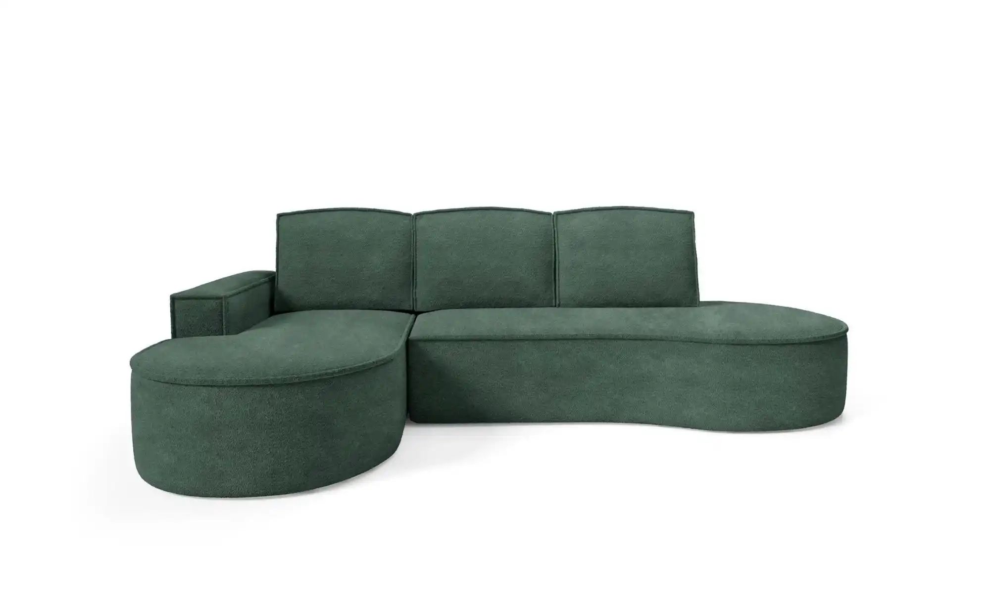 Ecksofa  Flow ¦ grün ¦ Maße (cm): B: 277 H: 88 Polstermöbel > Sofas > Eckso günstig online kaufen