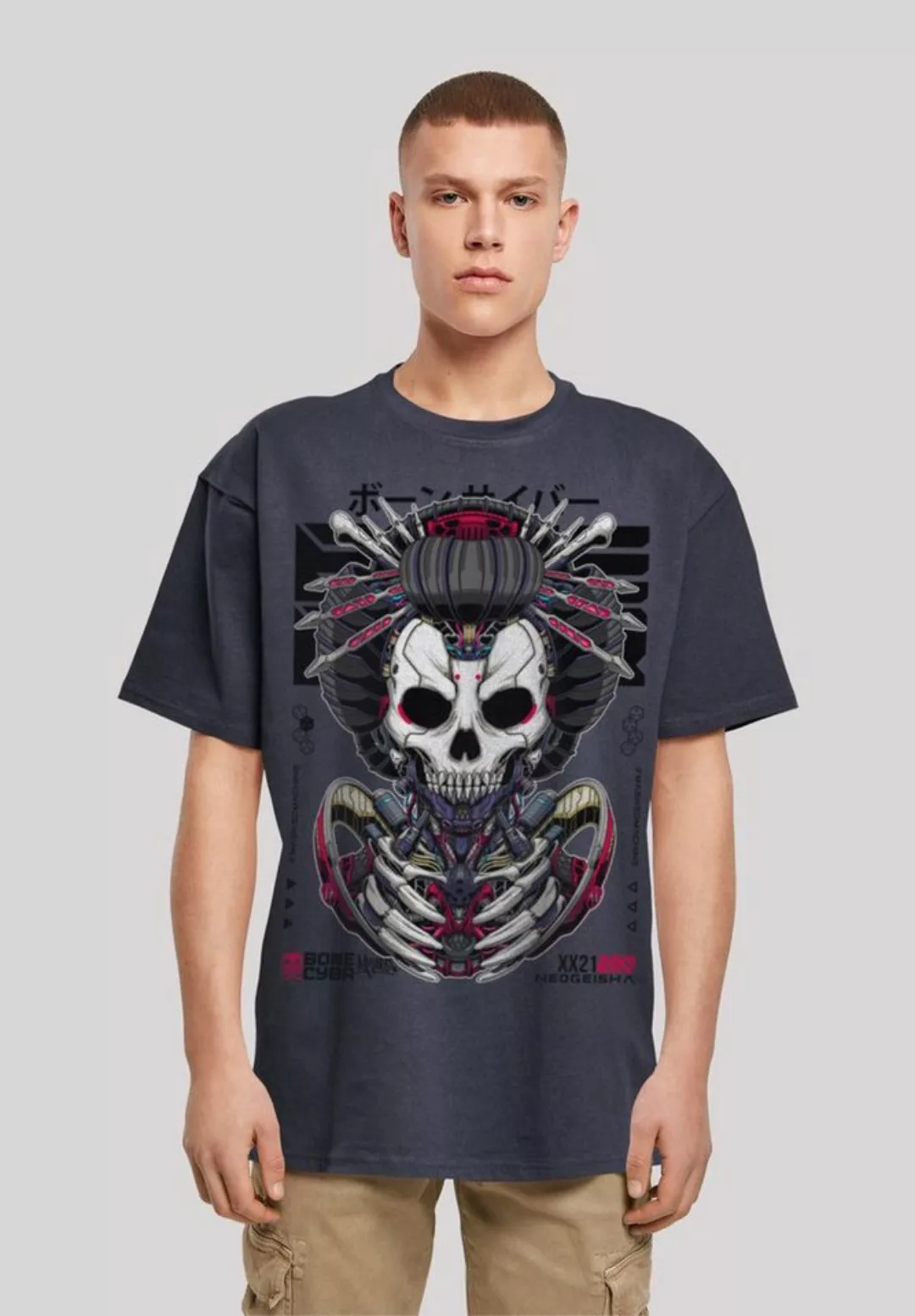 F4NT4STIC T-Shirt "Bone Cyber CYBERPUNK STYLES", Print günstig online kaufen