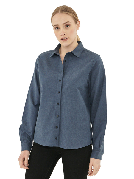 Damen Flanell-bluse Reine Bio-baumwolle günstig online kaufen