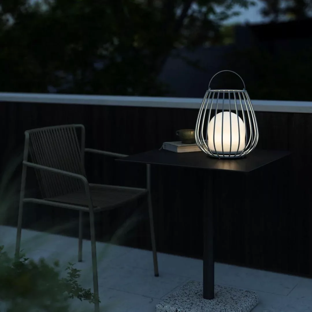 LED-Tischleuchte Jim To-Go, Außenbereich, grau günstig online kaufen