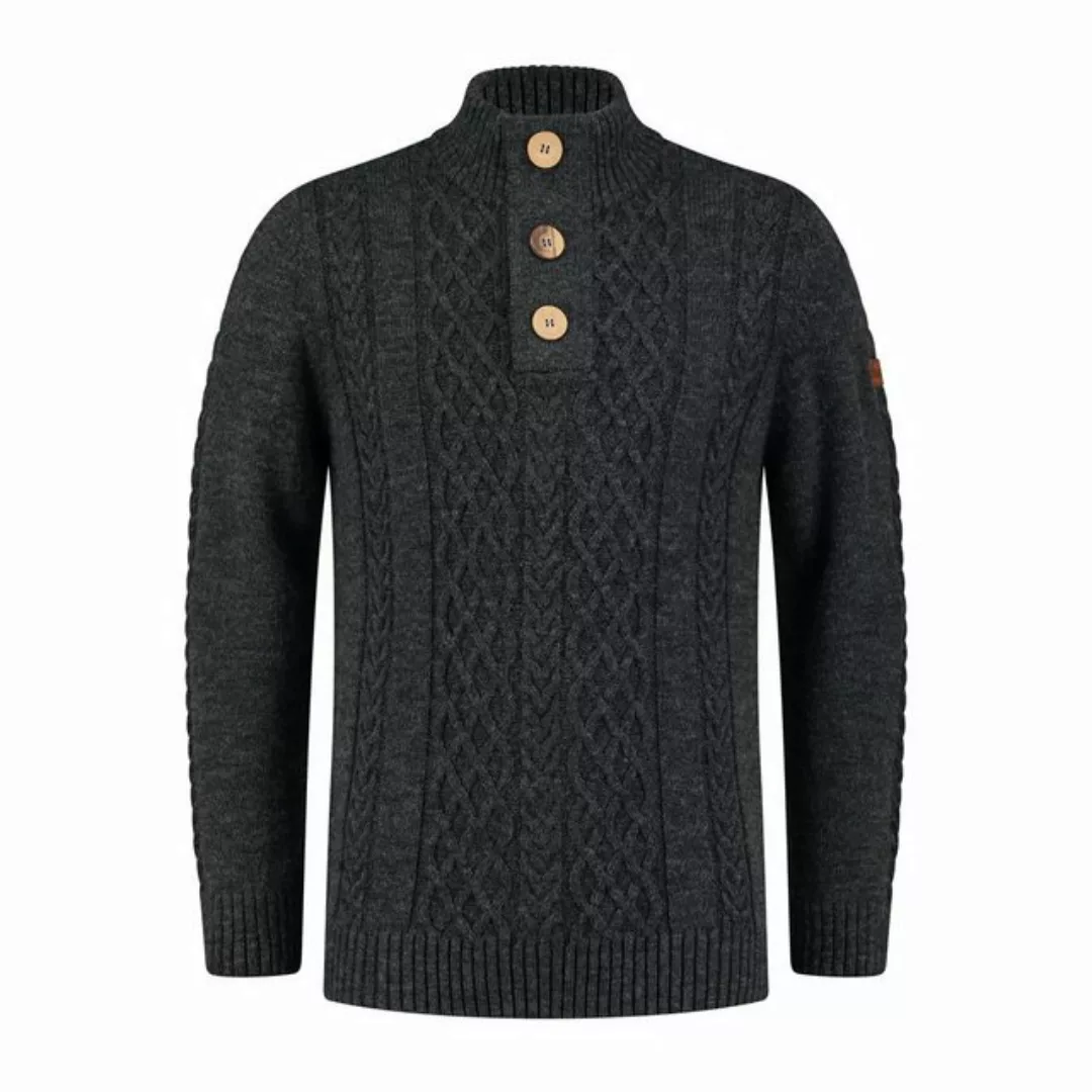 Travelin' Strickpullover Travelin' Jumper Falun Men Dark Antracite L günstig online kaufen