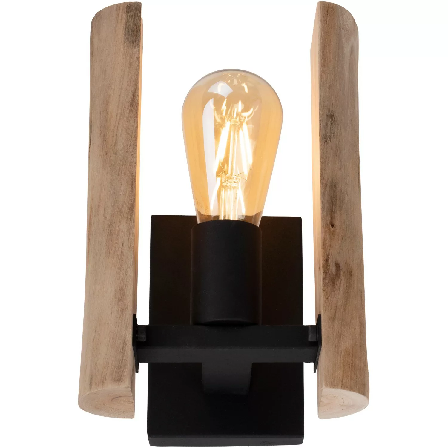 Just Light. Wandleuchte Log 10 W Holz Natur FSC® günstig online kaufen