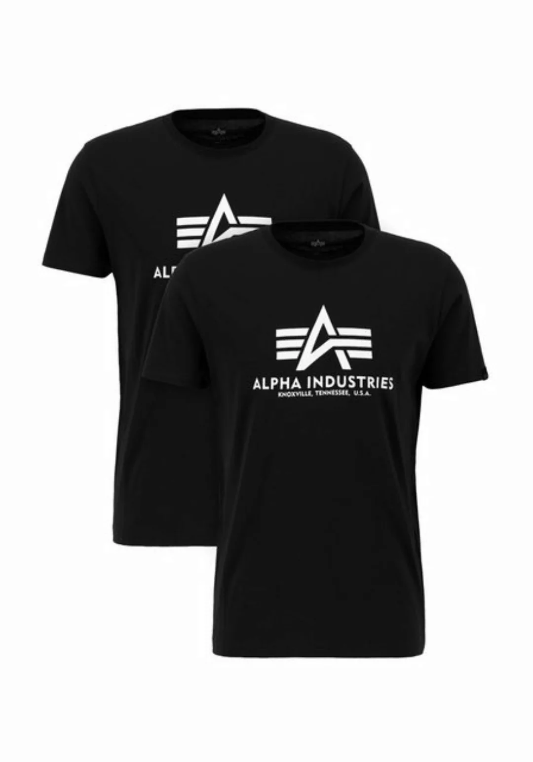 Alpha Industries T-Shirt Alpha Industries Men - T-Shirts Basic T-Shirt 2 Pa günstig online kaufen